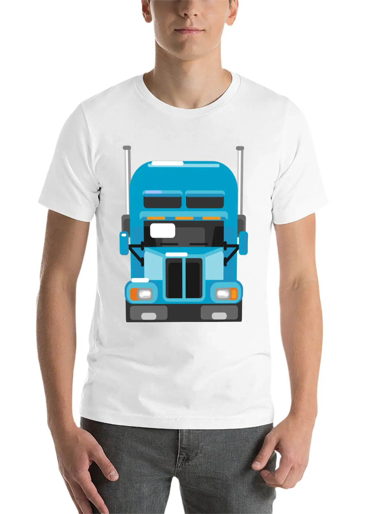 Truck 07 Classic Fit Graphic Tee For Daily Comfort – Unisex Cotton Shirt