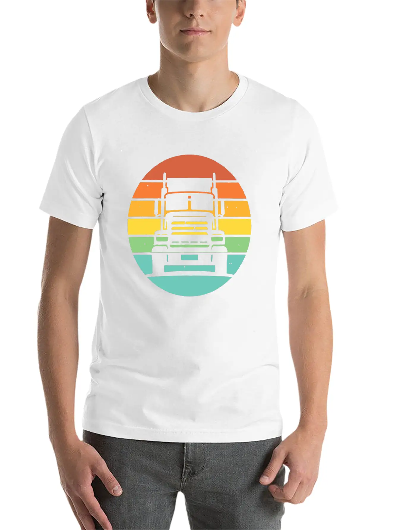 Truck Drive Unisex Casual T-Shirt – Clean Design For Daily Comfort