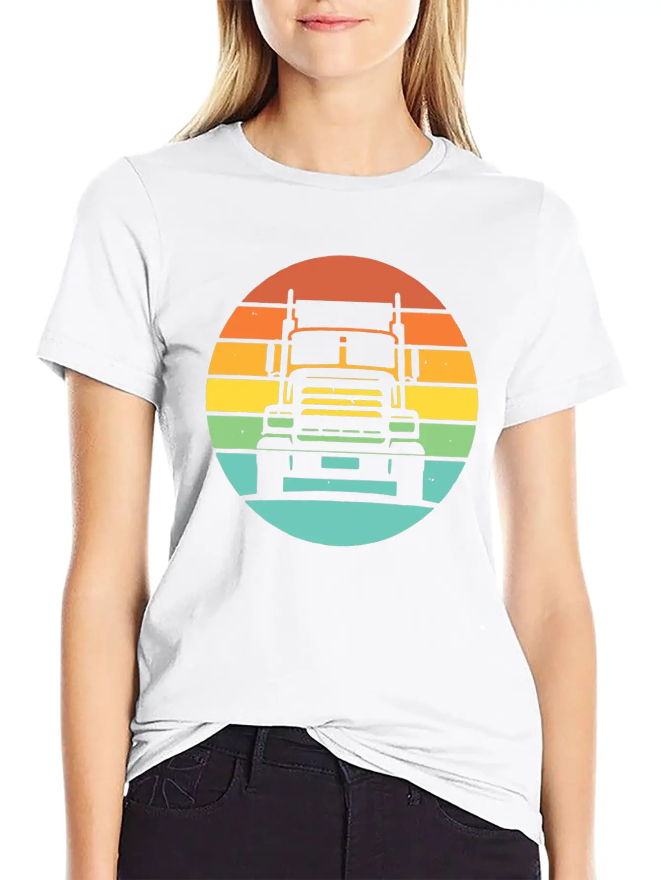 Truck Drive Unisex Casual T-Shirt – Clean Design For Daily Comfort