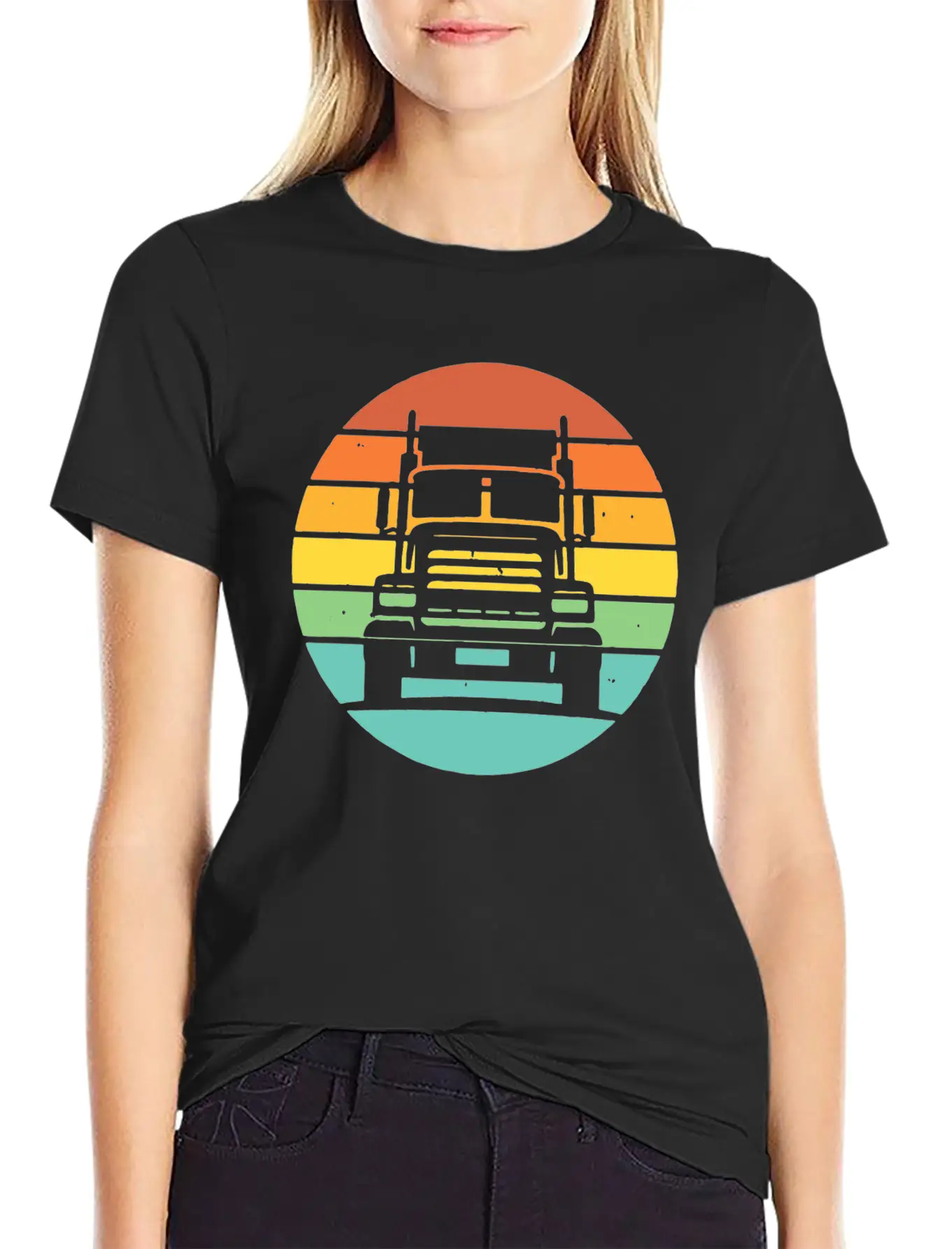 Truck Drive Unisex Casual T-Shirt – Clean Design For Daily Comfort