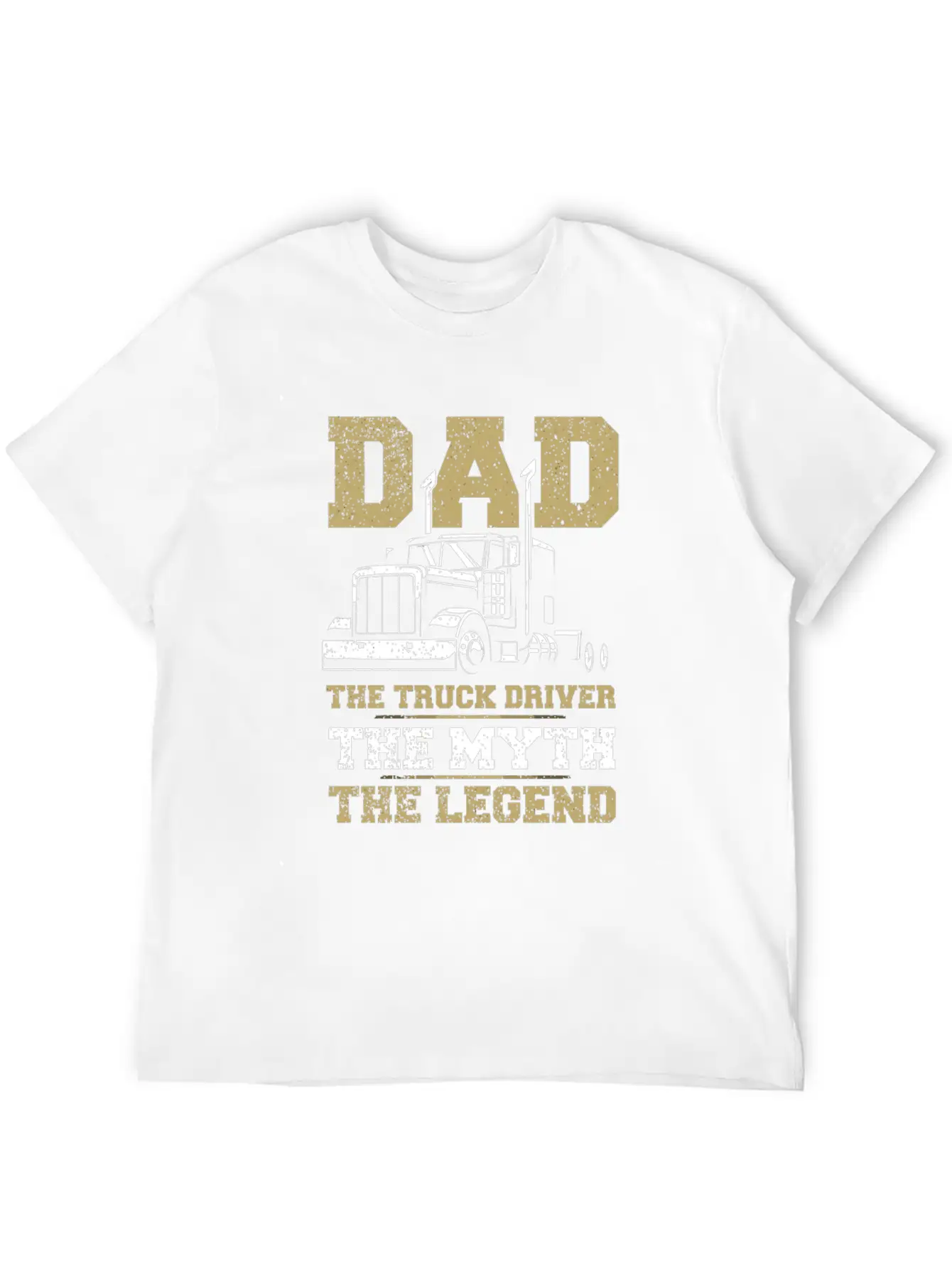 Truck Driver Dad Shirt Funny Quote Trucker Father Unisex Casual T-Shirt – Clean Design For Daily Comfort