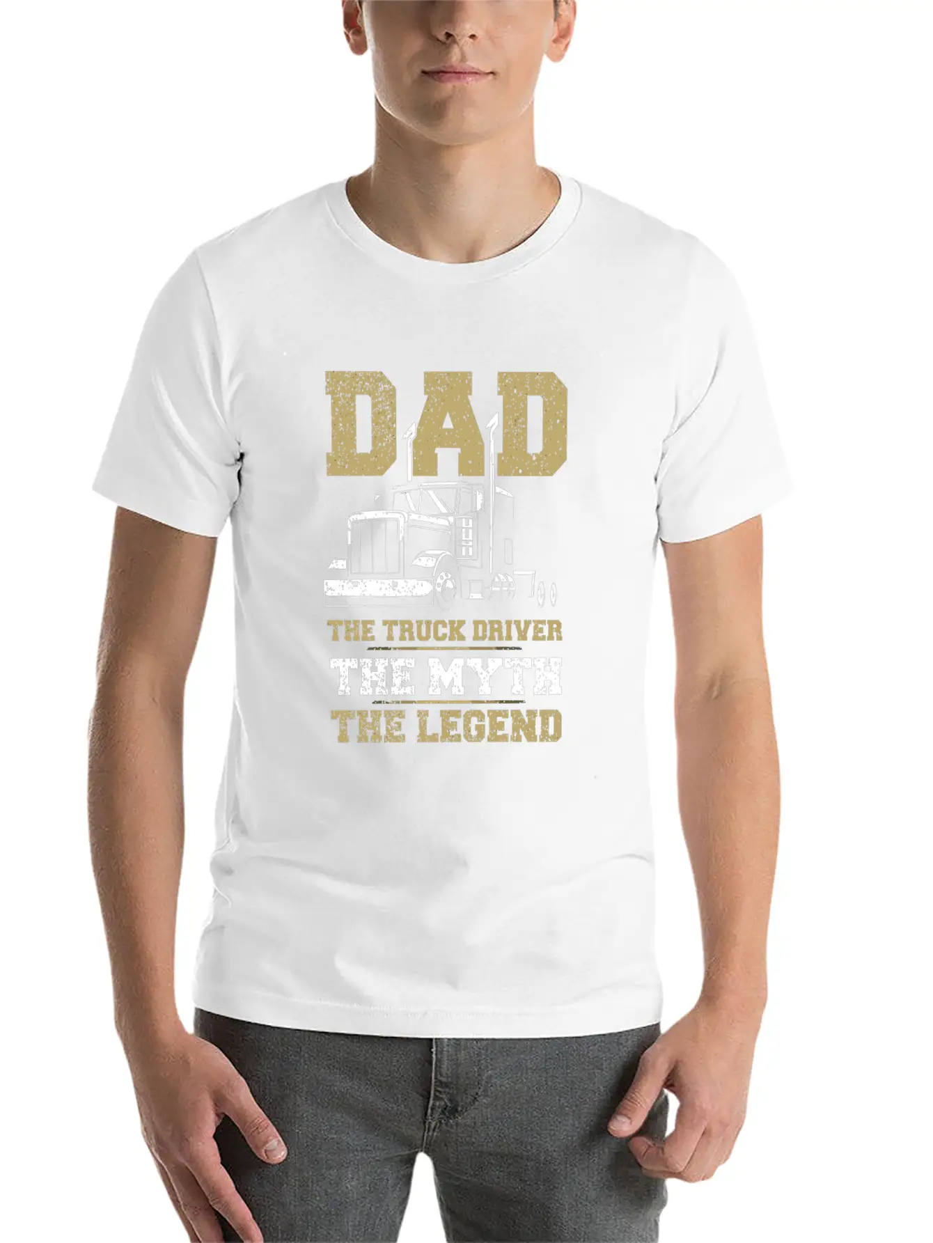 Truck Driver Dad Shirt Funny Quote Trucker Father Unisex Casual T-Shirt – Clean Design For Daily Comfort