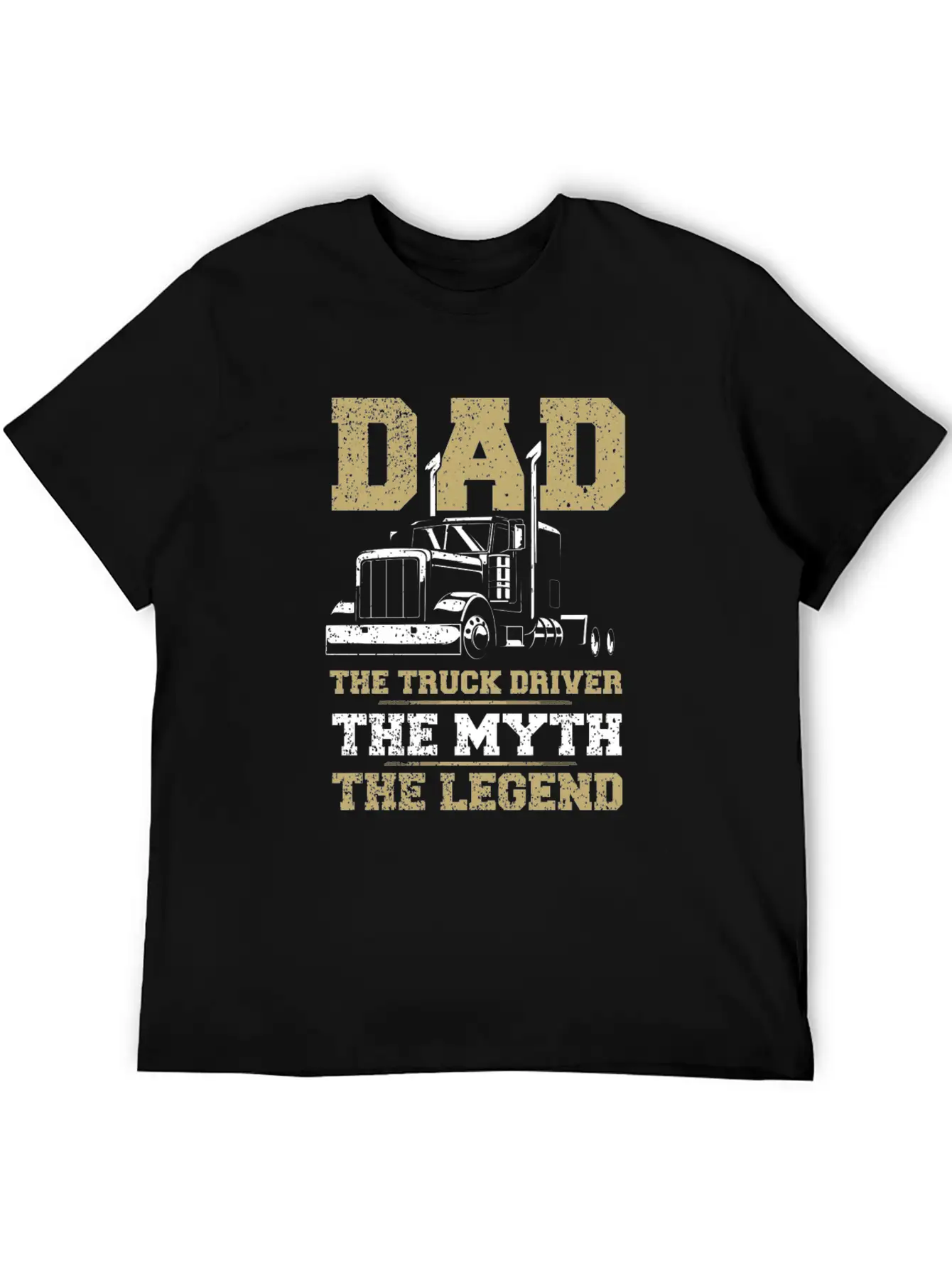 Truck Driver Dad Shirt Funny Quote Trucker Father Unisex Casual T-Shirt – Clean Design For Daily Comfort