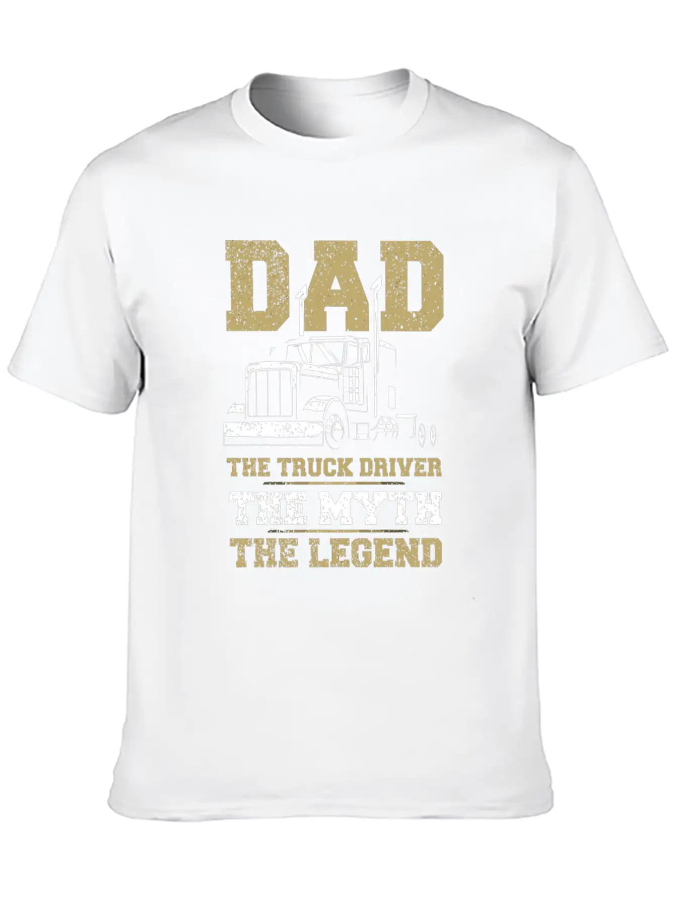 Truck Driver Dad Shirt Funny Quote Trucker Father Unisex Casual T-Shirt – Clean Design For Daily Comfort