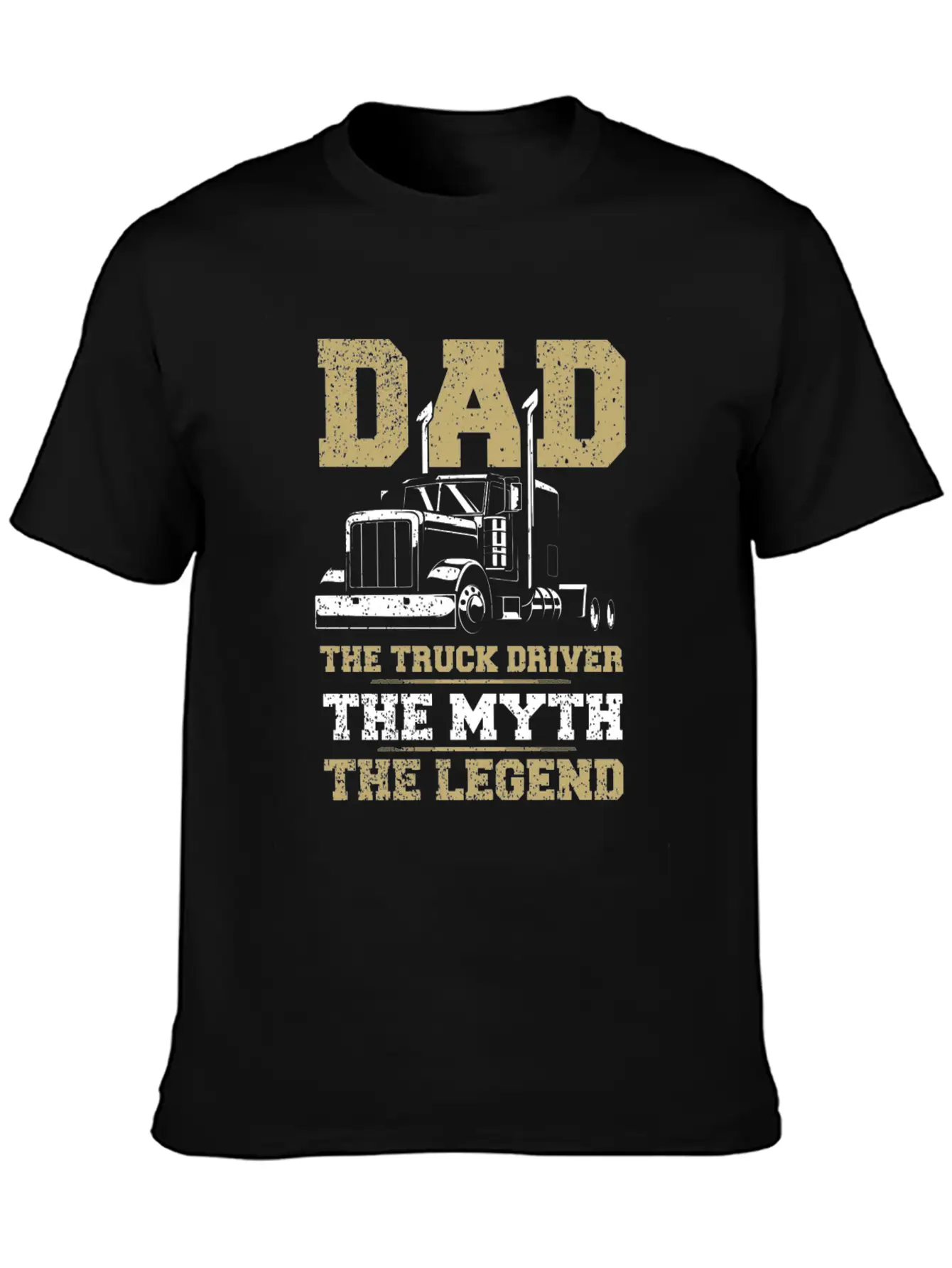 Truck Driver Dad Shirt Funny Quote Trucker Father Unisex Casual T-Shirt – Clean Design For Daily Comfort