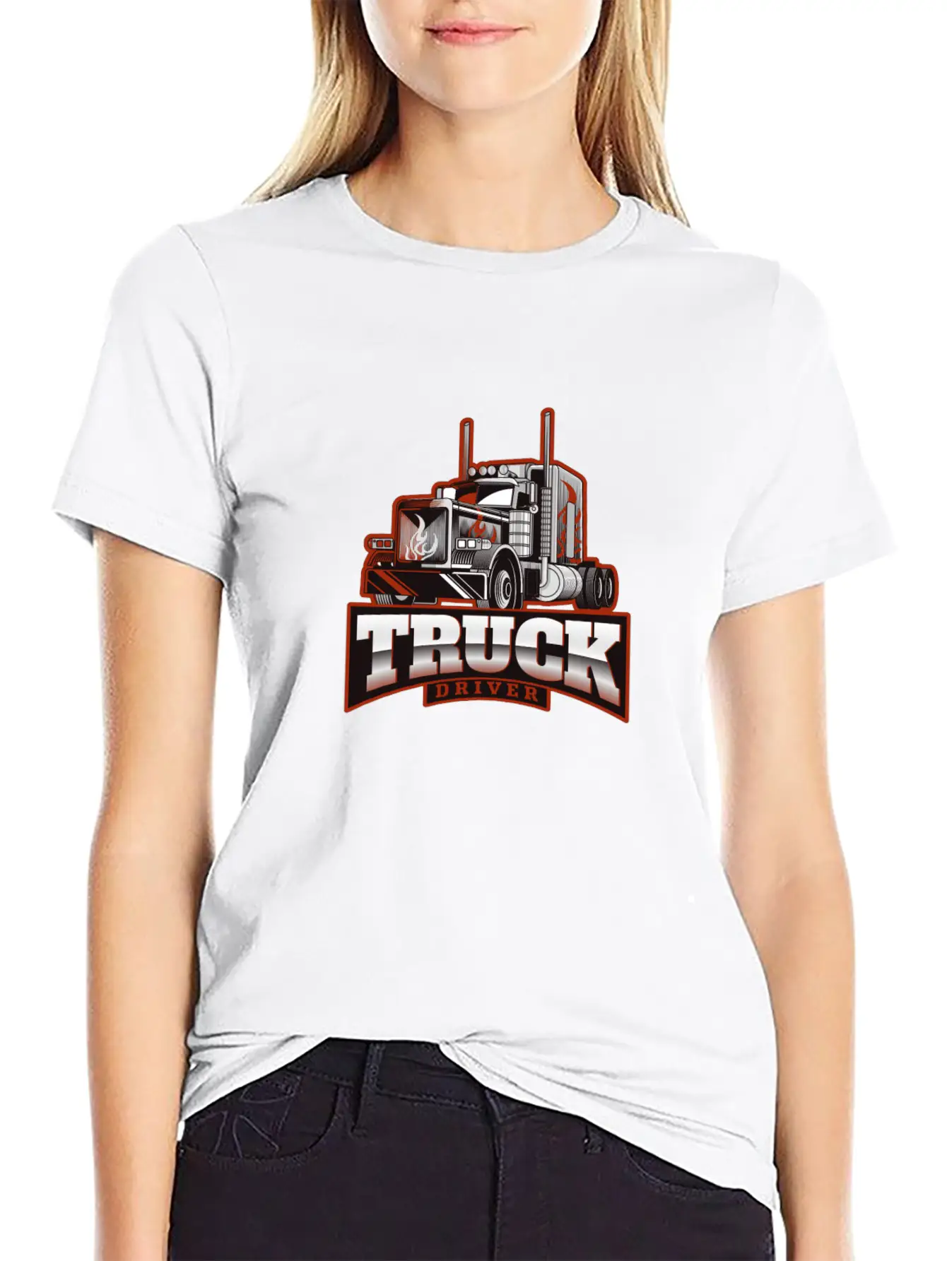 Truck Driver Lightweight Cotton T-Shirt – Daily Comfort Graphic Shirt