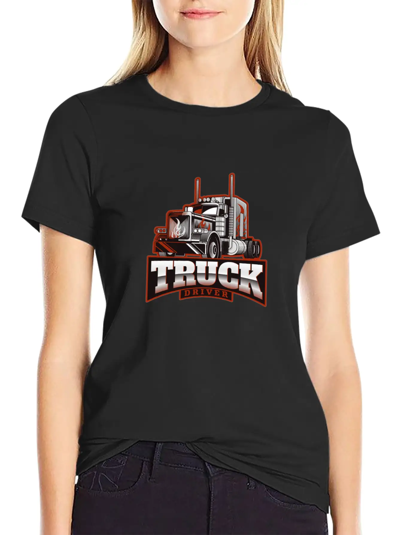 Truck Driver Lightweight Cotton T-Shirt – Daily Comfort Graphic Shirt