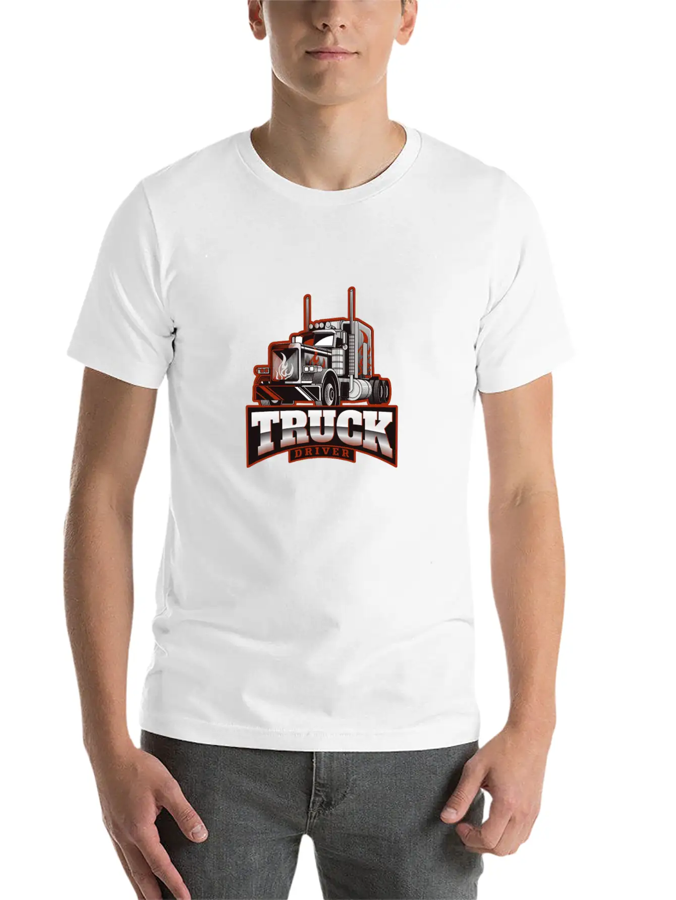 Truck Driver Lightweight Cotton T-Shirt – Daily Comfort Graphic Shirt
