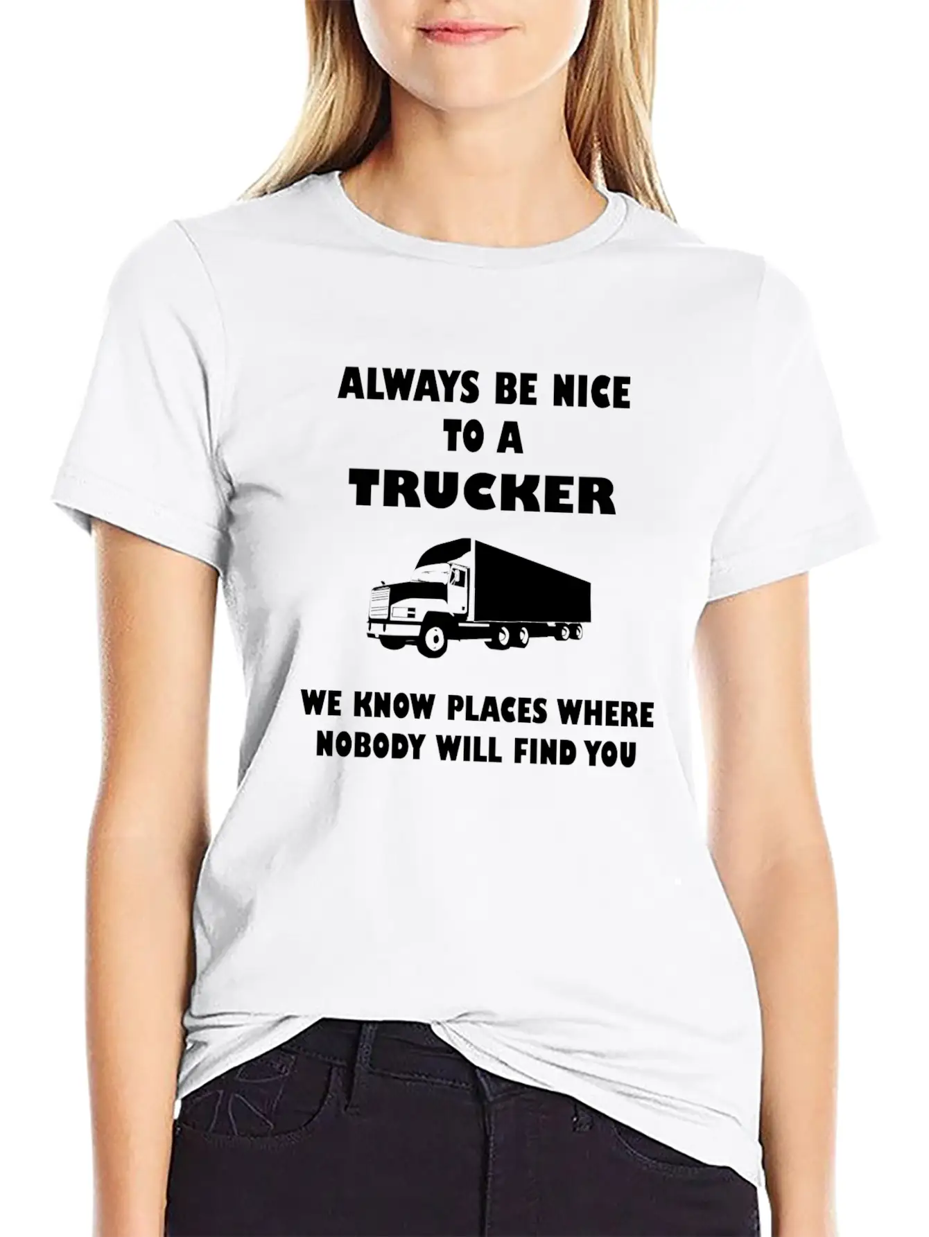Truck Driver Saying Trucker Humorous Classic Fit Graphic Tee For Daily Comfort – Unisex Cotton Shirt
