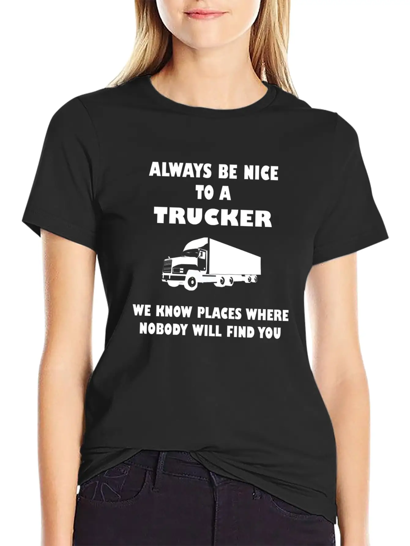Truck Driver Saying Trucker Humorous Classic Fit Graphic Tee For Daily Comfort – Unisex Cotton Shirt