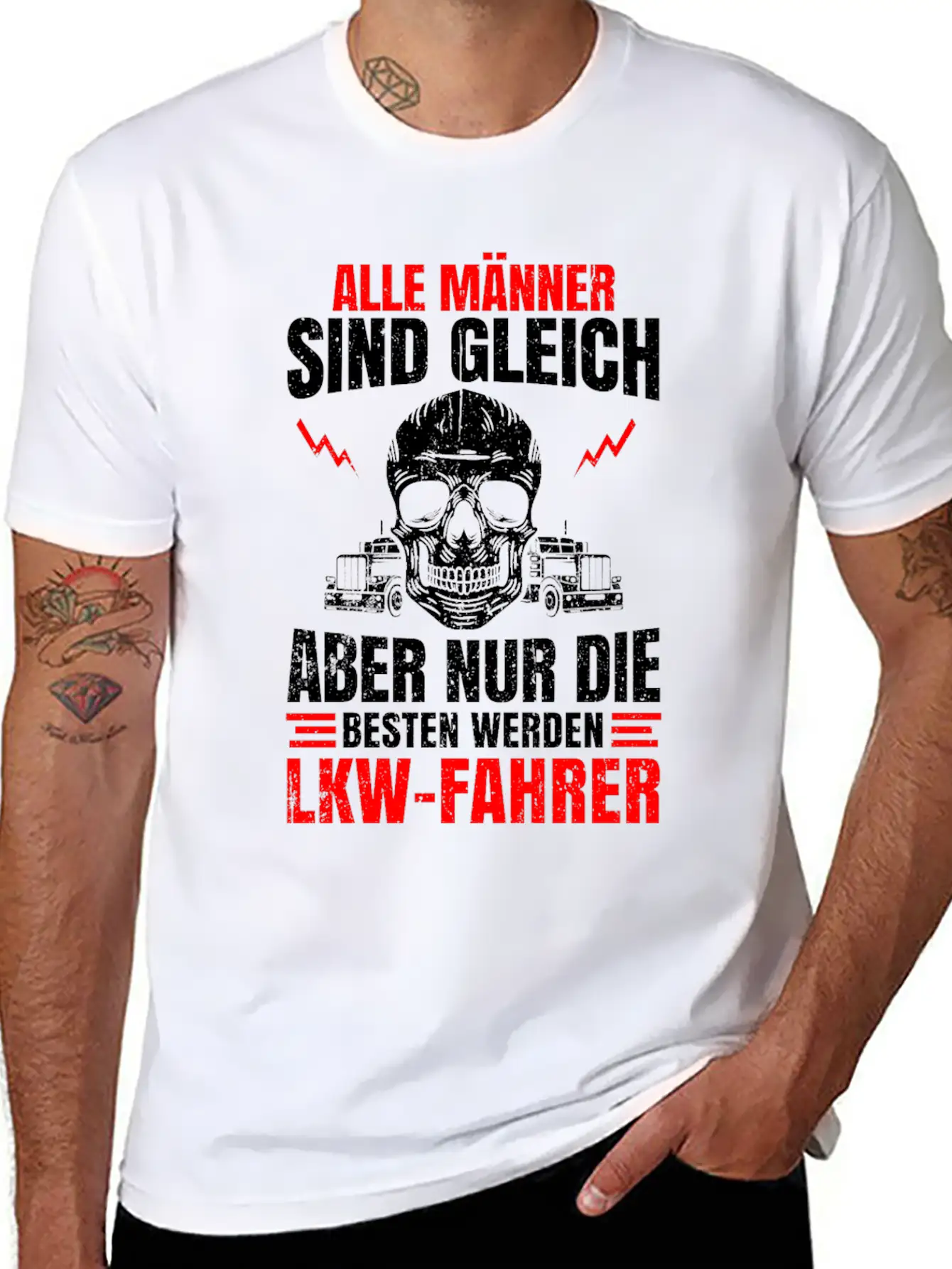Truck Driver Trucker Freight Forwarding Tray Truck Lightweight Cotton T-Shirt – Daily Comfort Graphic Shirt