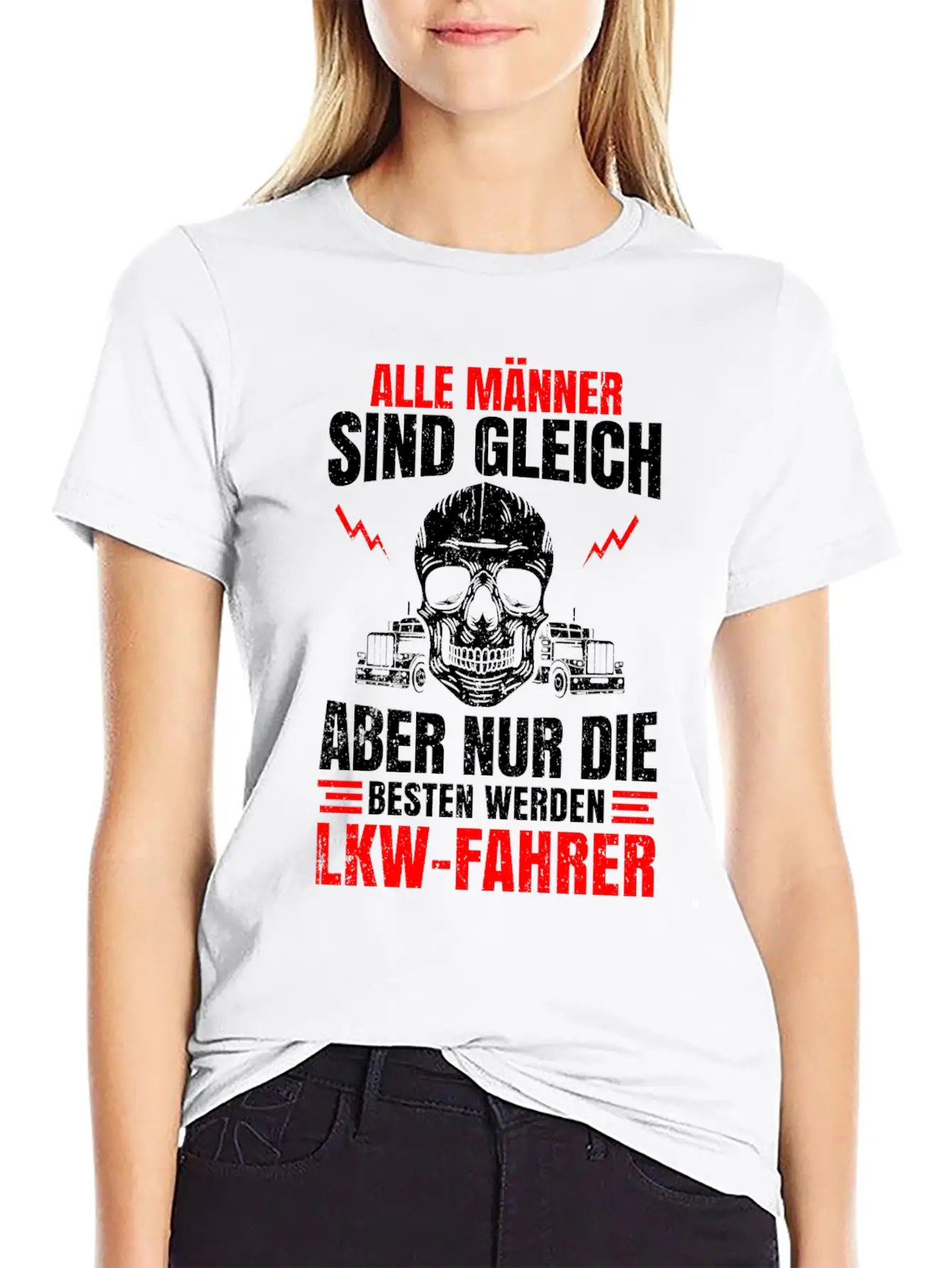 Truck Driver Trucker Freight Forwarding Tray Truck Lightweight Cotton T-Shirt – Daily Comfort Graphic Shirt