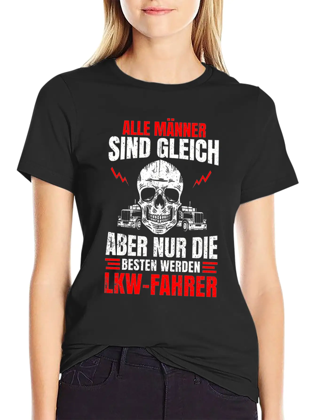 Truck Driver Trucker Freight Forwarding Tray Truck Lightweight Cotton T-Shirt – Daily Comfort Graphic Shirt