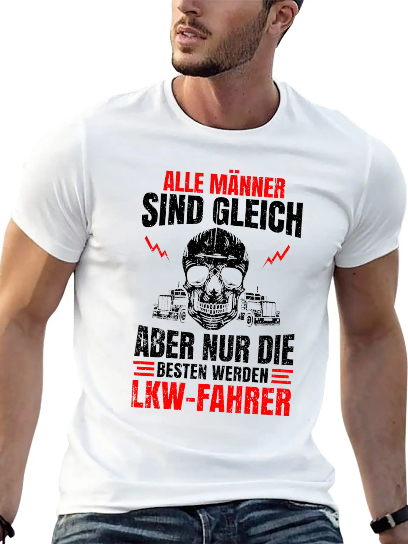 Truck Driver Trucker Freight Forwarding Tray Truck Lightweight Cotton T-Shirt – Daily Comfort Graphic Shirt