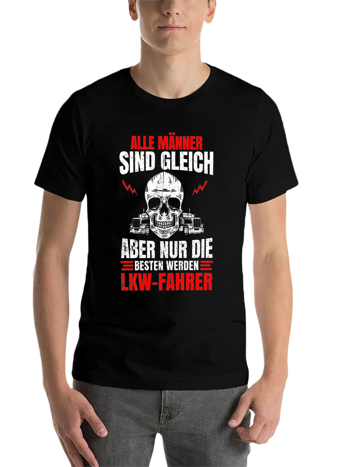 Truck Driver Trucker Freight Forwarding Tray Truck Lightweight Cotton T-Shirt – Daily Comfort Graphic Shirt