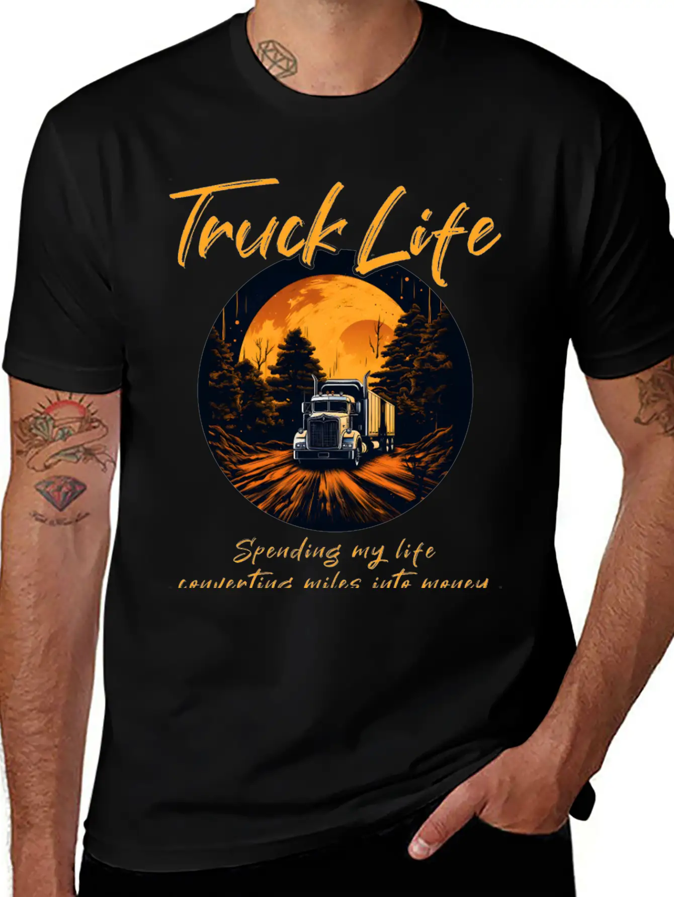 Truck Driver Trucker Modern Fit Casual T-Shirt – Clean And Versatile Design