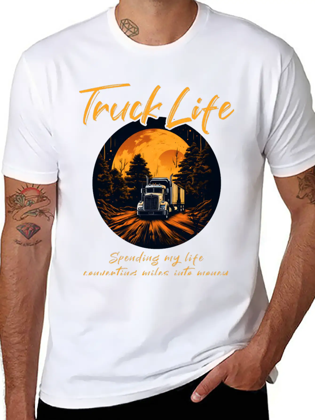 Truck Driver Trucker Modern Fit Casual T-Shirt – Clean And Versatile Design