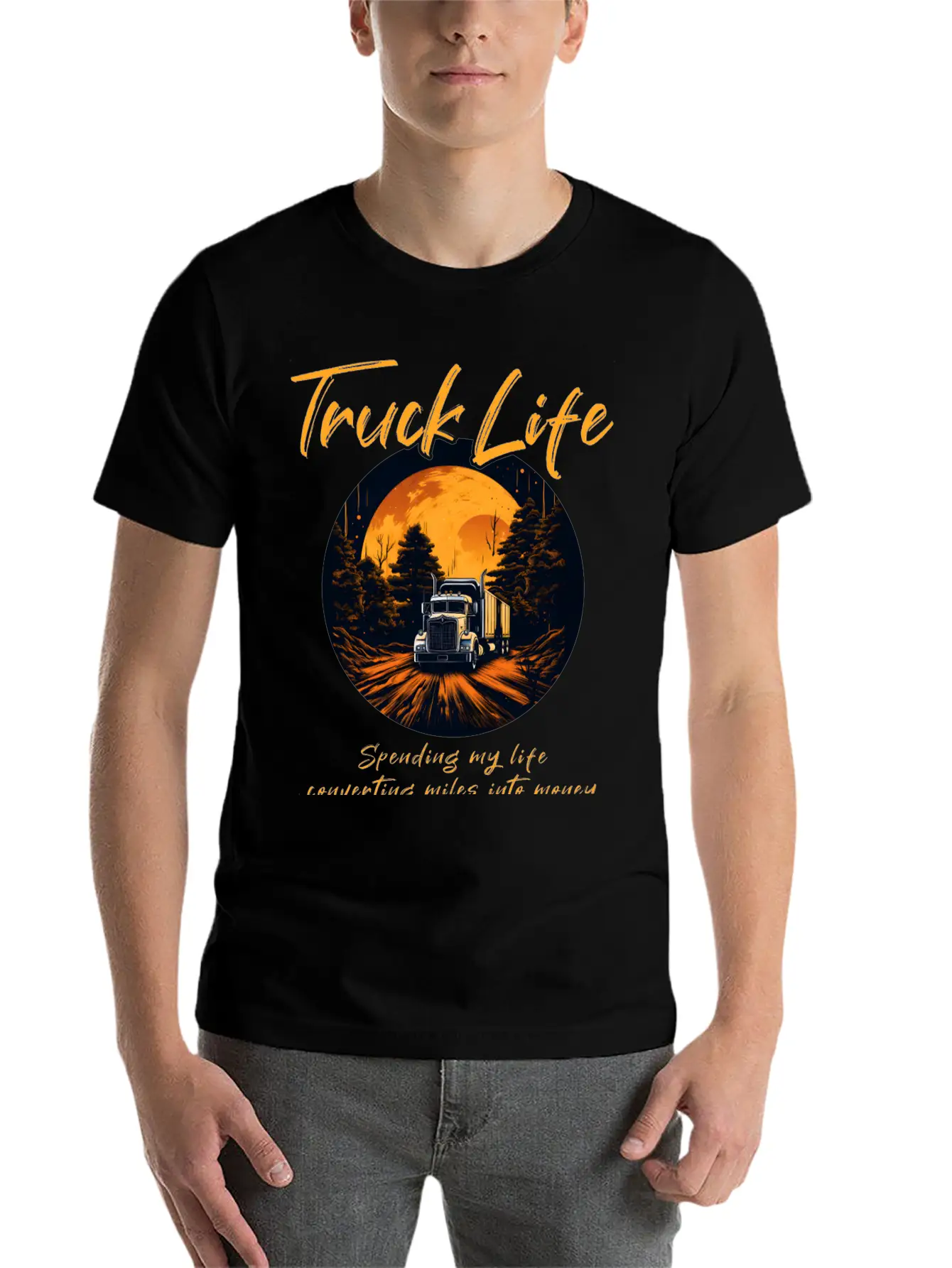 Truck Driver Trucker Modern Fit Casual T-Shirt – Clean And Versatile Design