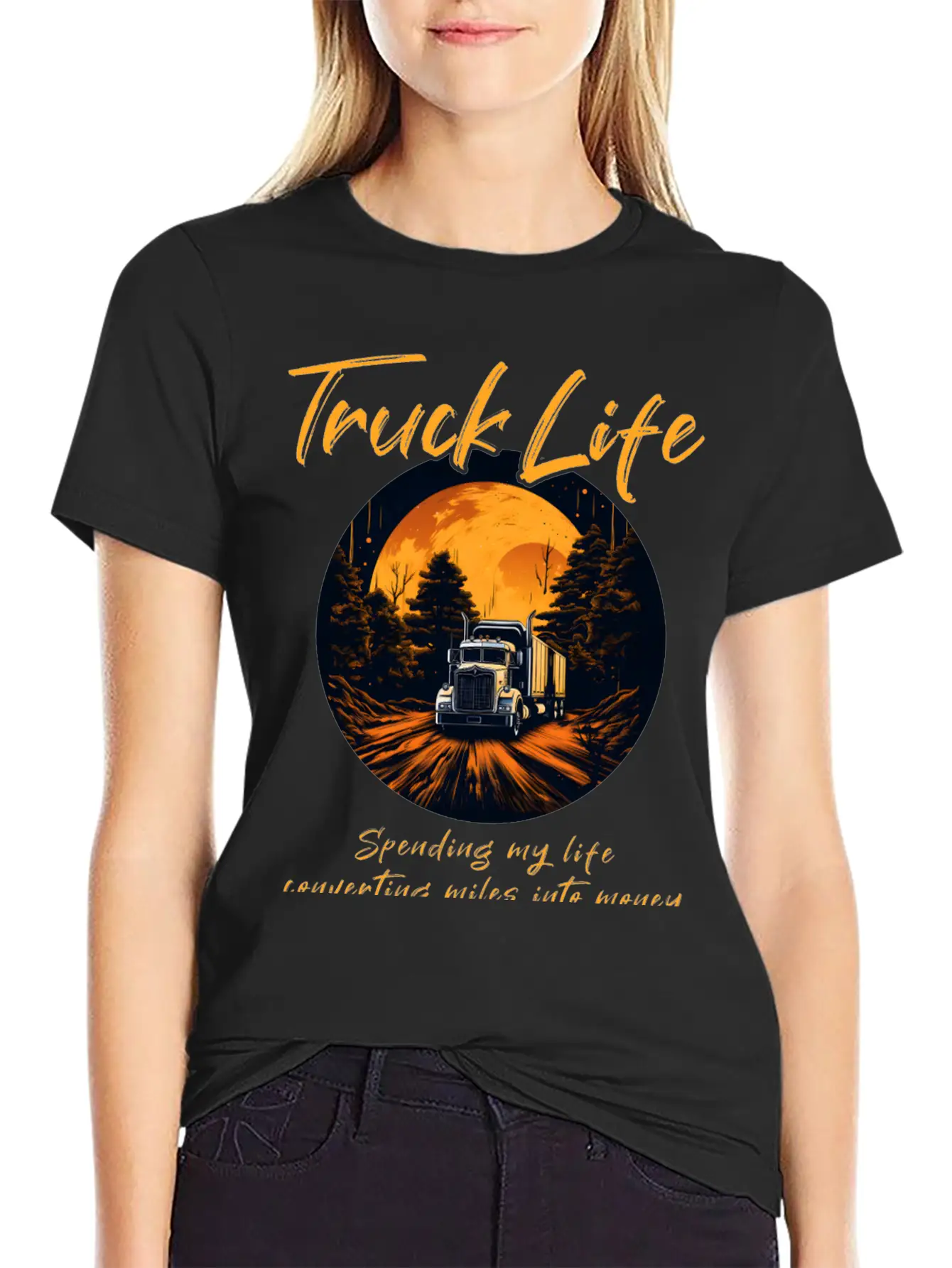 Truck Driver Trucker Modern Fit Casual T-Shirt – Clean And Versatile Design