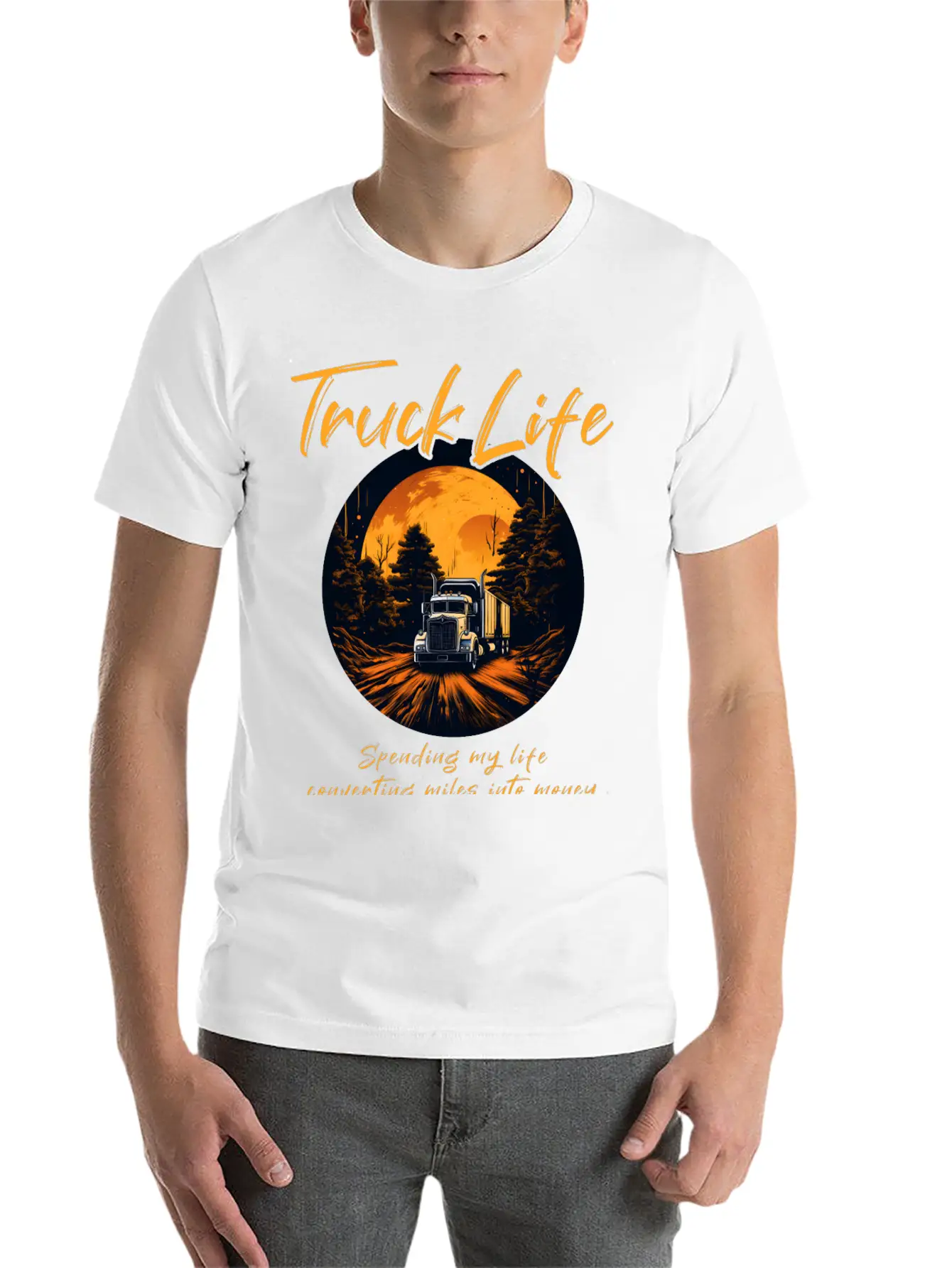 Truck Driver Trucker Modern Fit Casual T-Shirt – Clean And Versatile Design