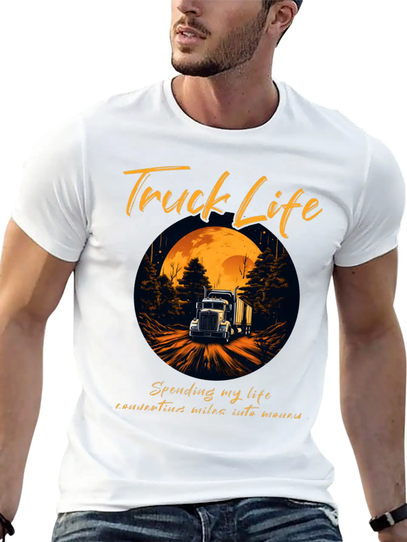 Truck Driver Trucker Modern Fit Casual T-Shirt – Clean And Versatile Design