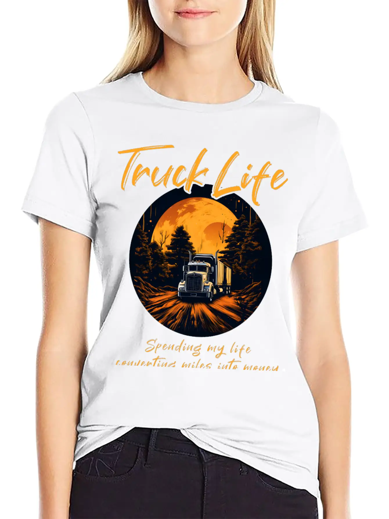 Truck Driver Trucker Modern Fit Casual T-Shirt – Clean And Versatile Design
