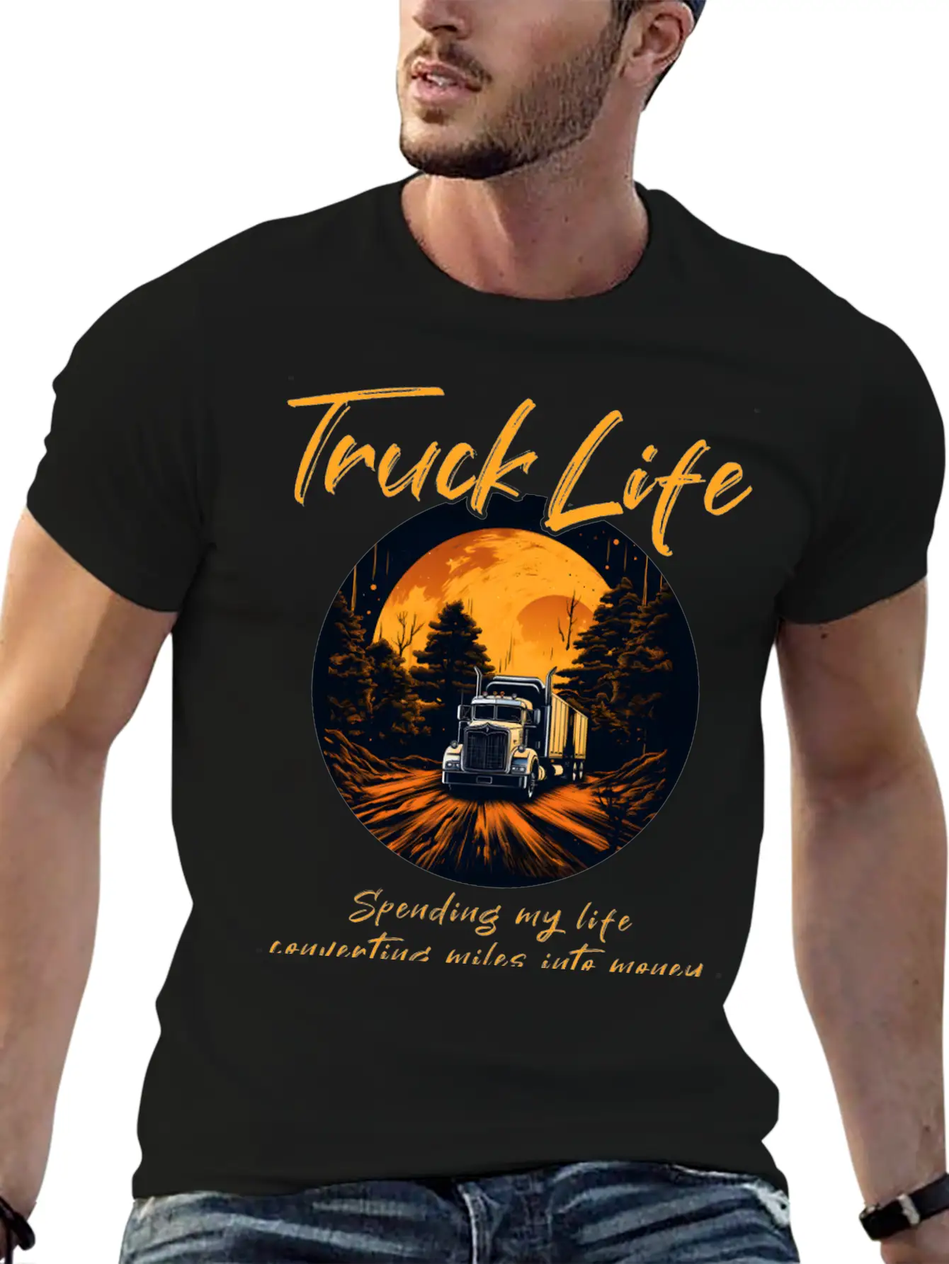 Truck Driver Trucker Modern Fit Casual T-Shirt – Clean And Versatile Design