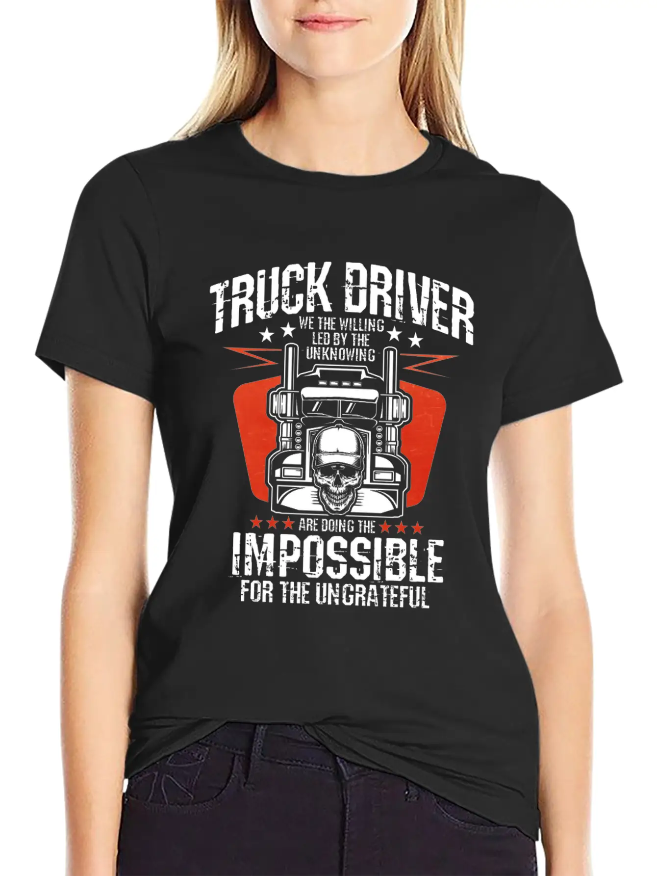 Truck Driver Unisex Casual T-Shirt – Clean Design For Daily Comfort
