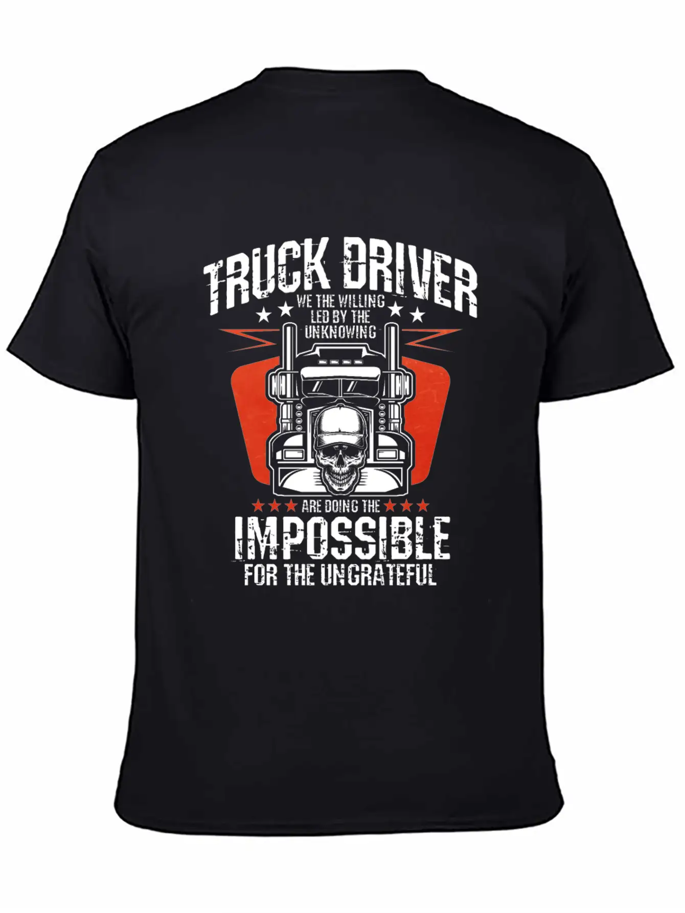 Truck Driver Unisex Casual T-Shirt – Clean Design For Daily Comfort