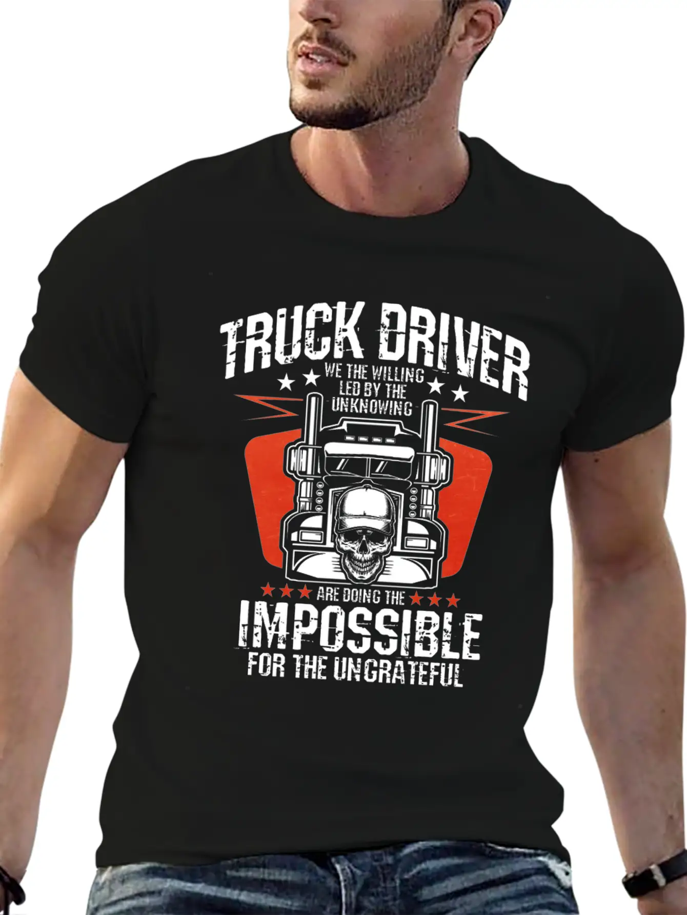Truck Driver Unisex Casual T-Shirt – Clean Design For Daily Comfort