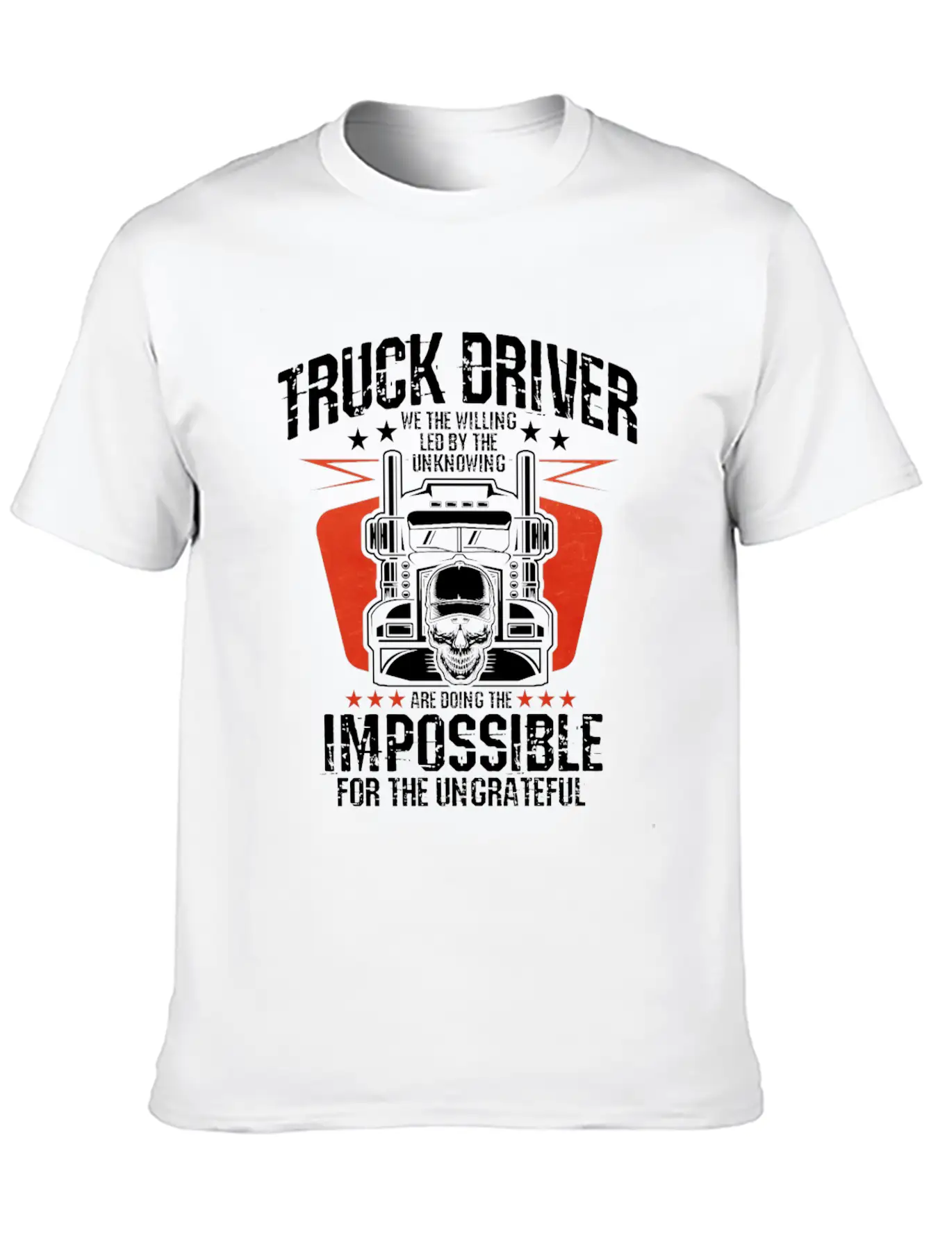 Truck Driver Unisex Casual T-Shirt – Clean Design For Daily Comfort