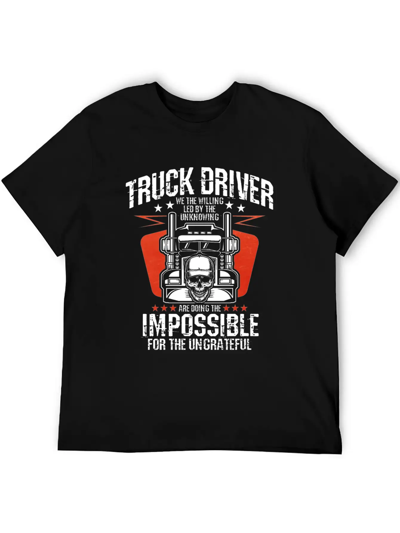 Truck Driver Unisex Casual T-Shirt – Clean Design For Daily Comfort