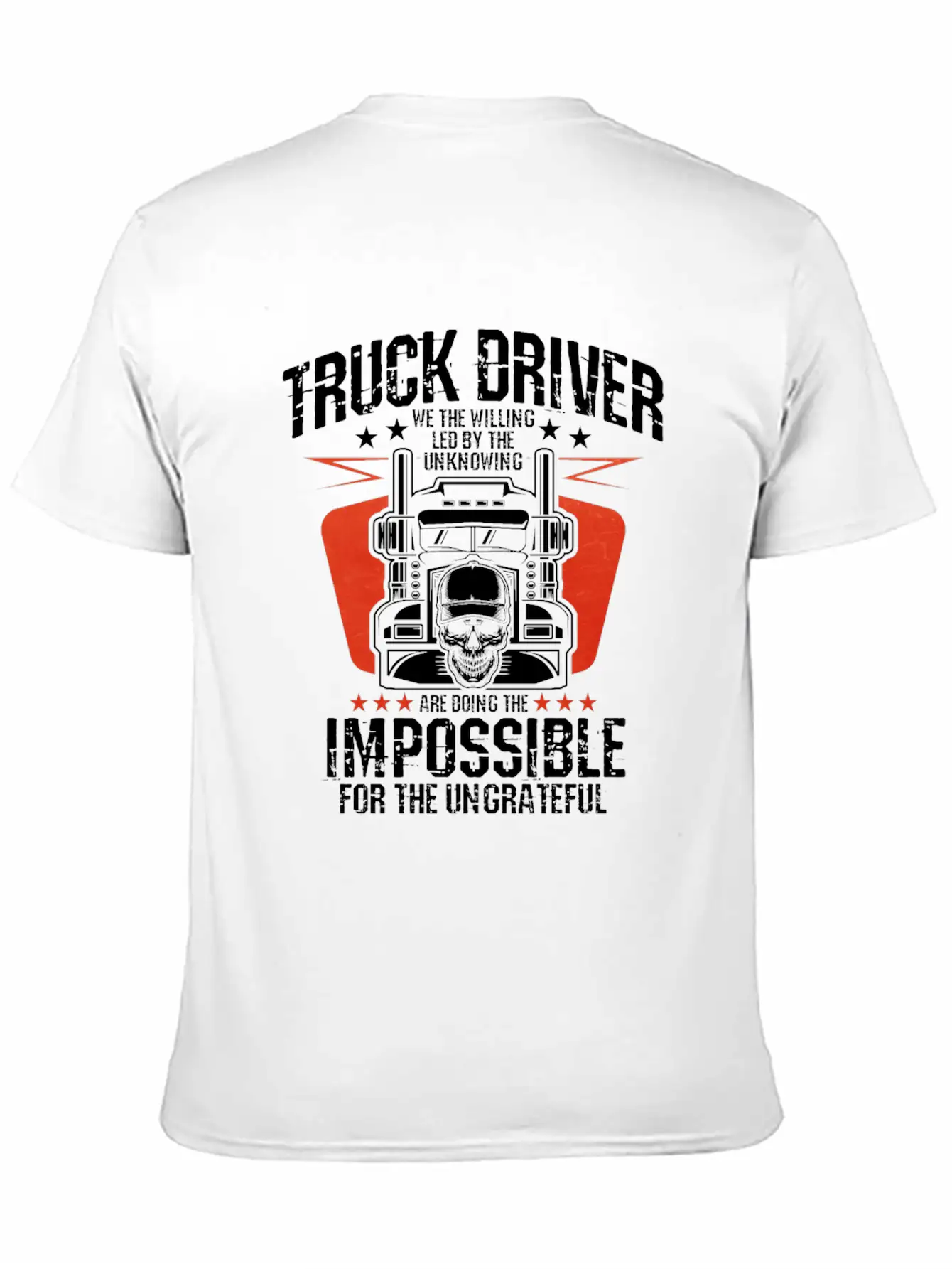 Truck Driver Unisex Casual T-Shirt – Clean Design For Daily Comfort