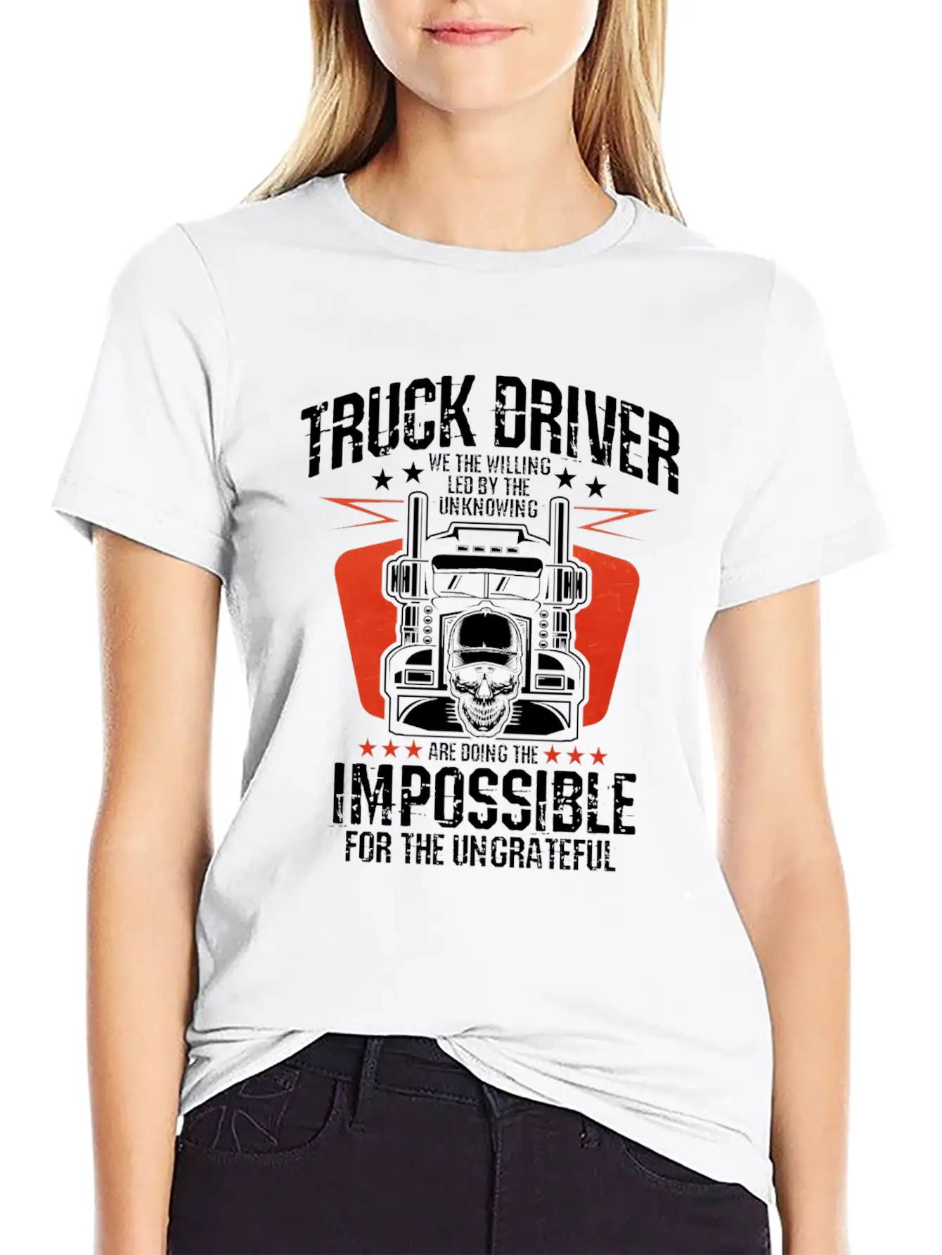 Truck Driver Unisex Casual T-Shirt – Clean Design For Daily Comfort