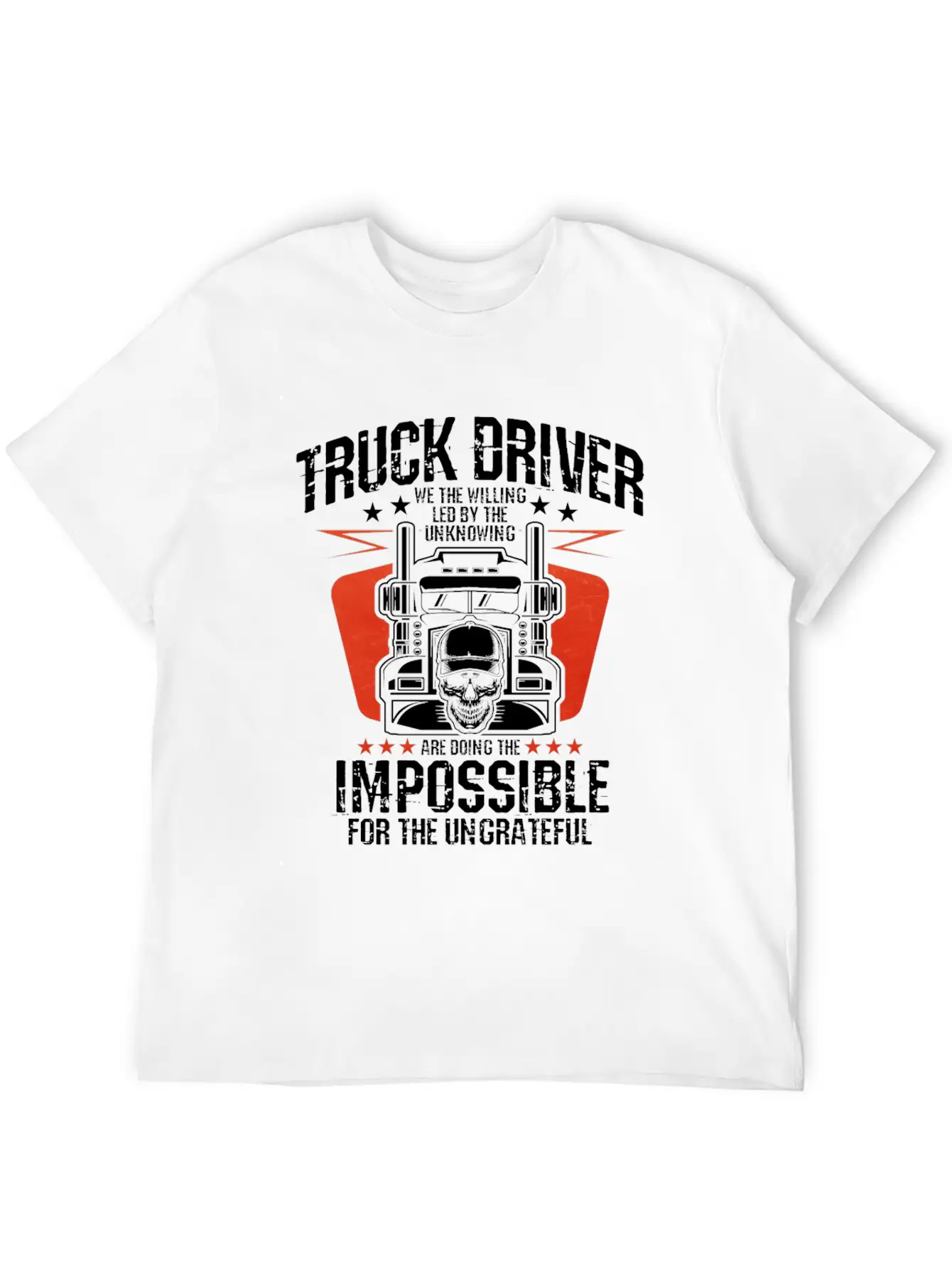 Truck Driver Unisex Casual T-Shirt – Clean Design For Daily Comfort