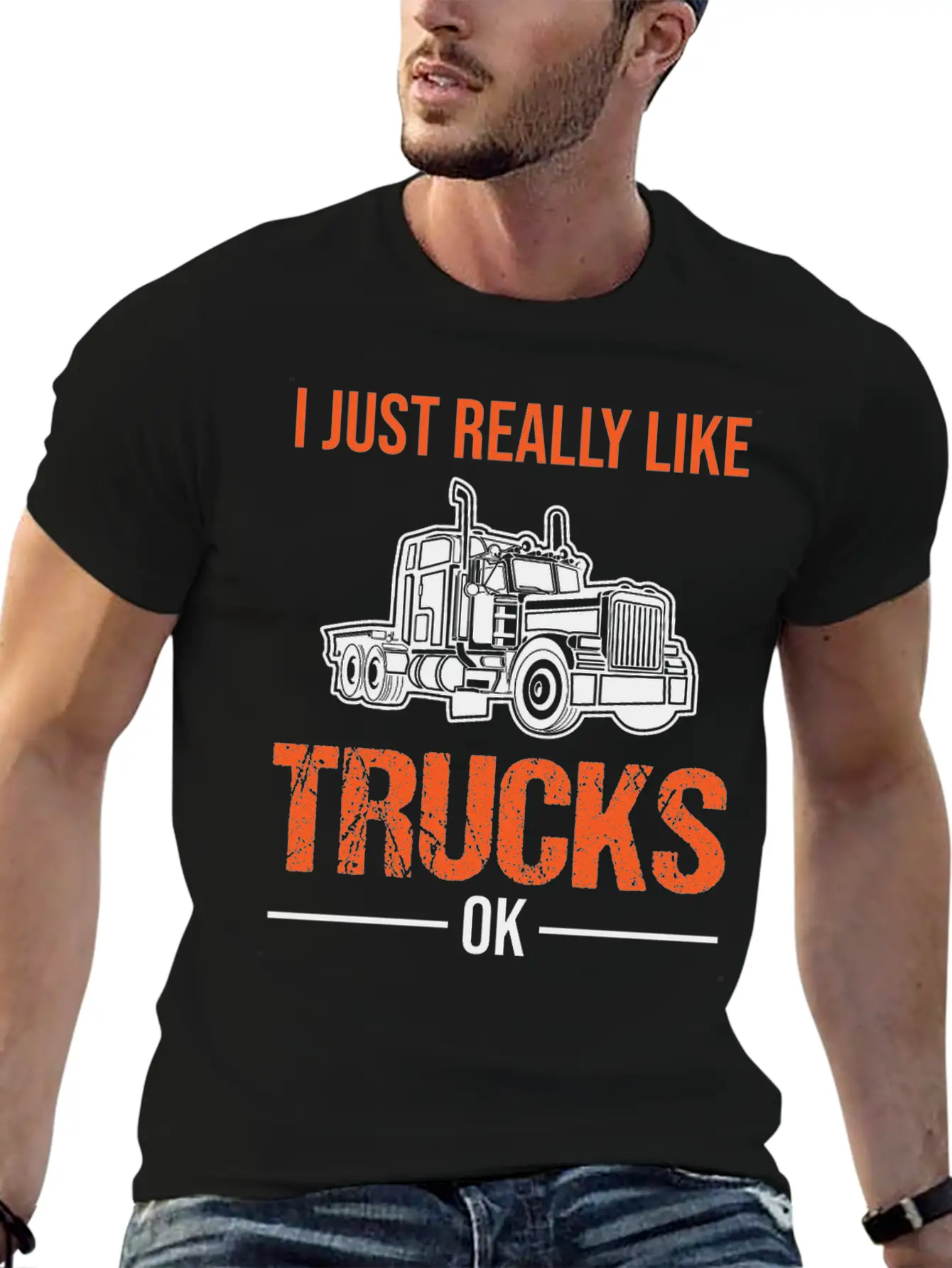 Truck Lorry Driver Trucker Funny Quote Gift Lightweight Cotton T-Shirt – Daily Comfort Graphic Shirt