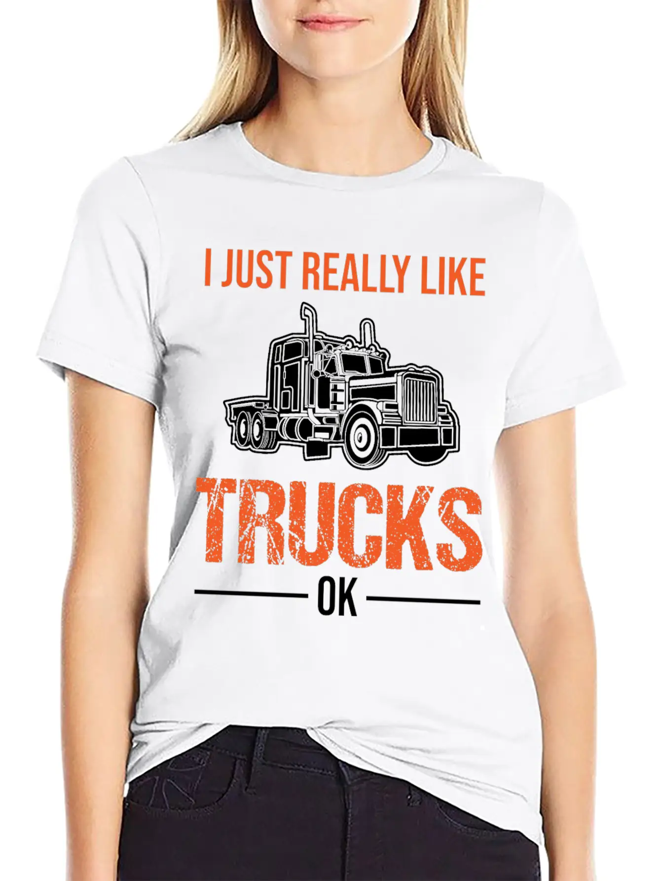 Truck Lorry Driver Trucker Funny Quote Gift Lightweight Cotton T-Shirt – Daily Comfort Graphic Shirt