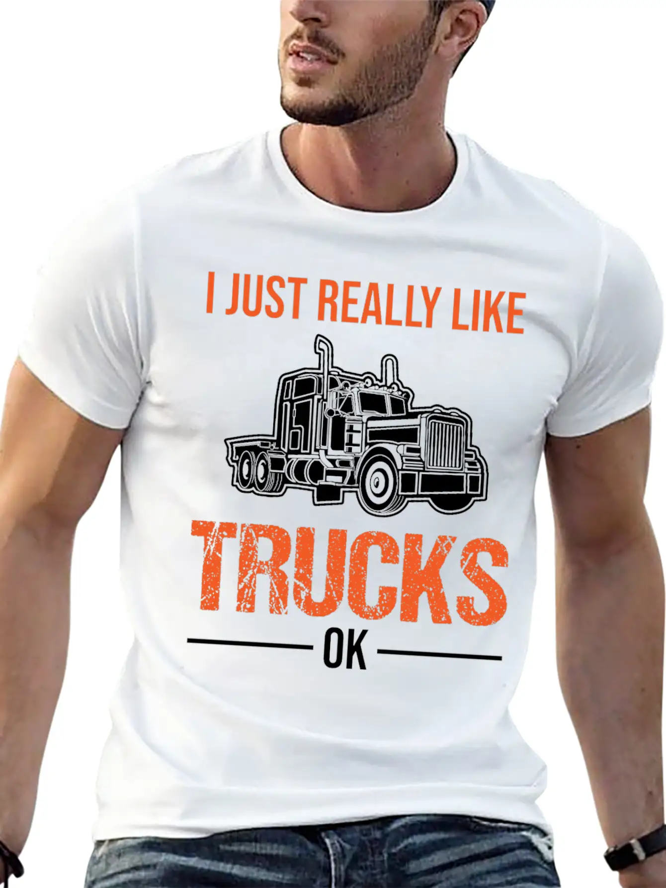 Truck Lorry Driver Trucker Funny Quote Gift Lightweight Cotton T-Shirt – Daily Comfort Graphic Shirt