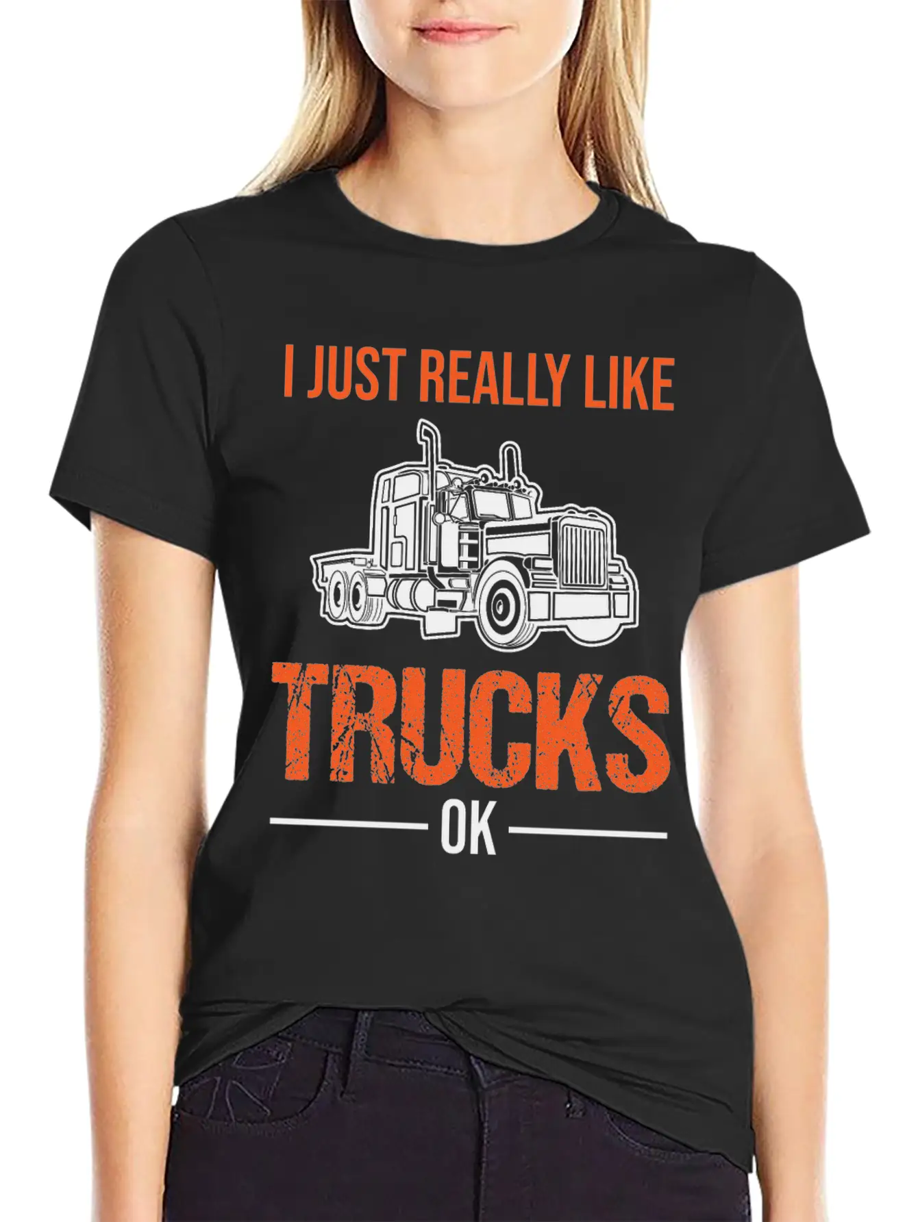 Truck Lorry Driver Trucker Funny Quote Gift Lightweight Cotton T-Shirt – Daily Comfort Graphic Shirt