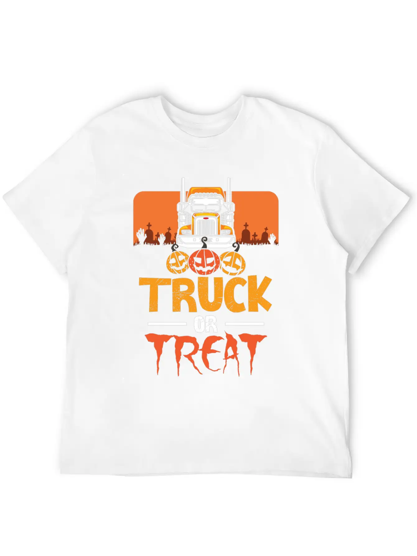 Truck Or Treat Truck Classic Fit Graphic Tee For Daily Comfort – Unisex Cotton Shirt