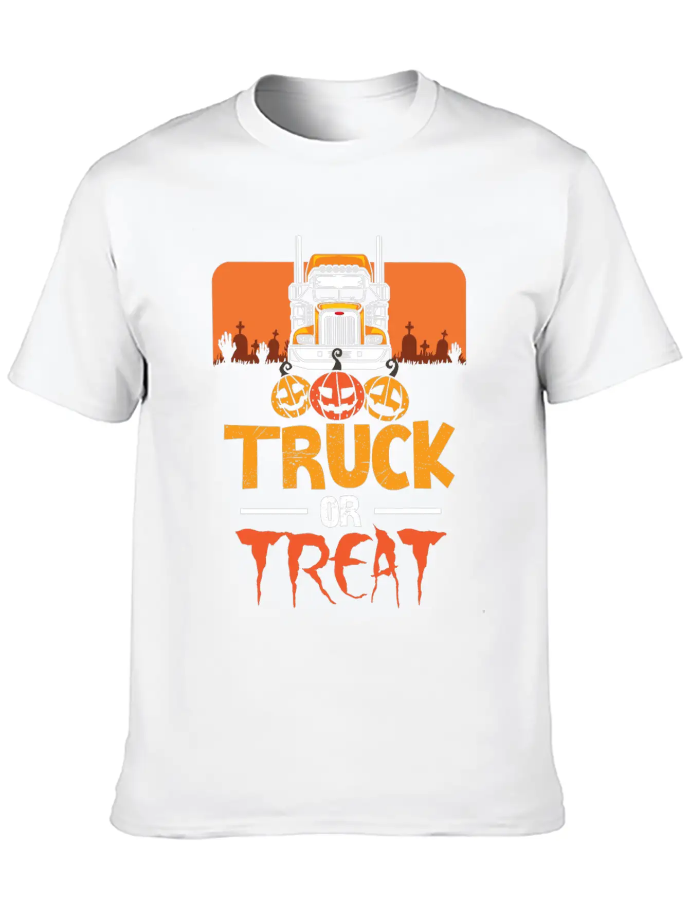 Truck Or Treat Truck Classic Fit Graphic Tee For Daily Comfort – Unisex Cotton Shirt
