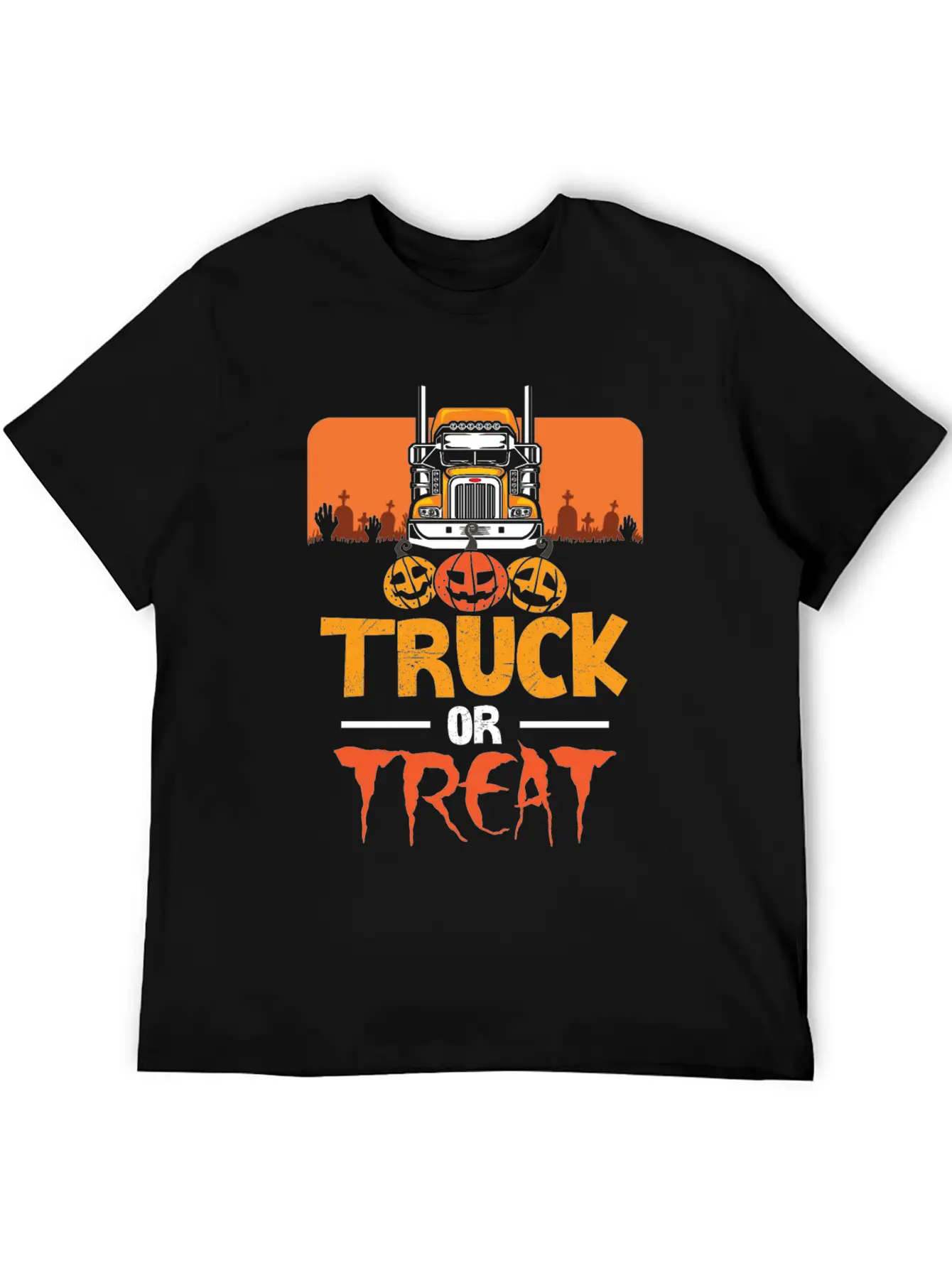 Truck Or Treat Truck Classic Fit Graphic Tee For Daily Comfort – Unisex Cotton Shirt