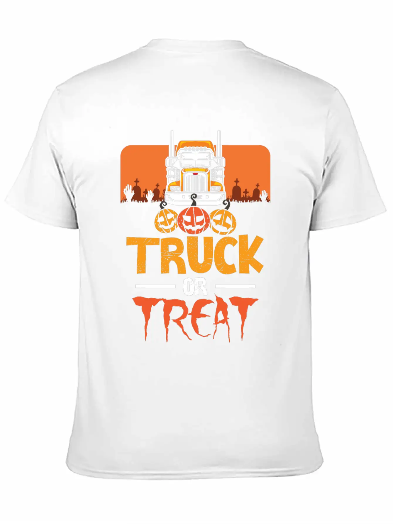 Truck Or Treat Truck Classic Fit Graphic Tee For Daily Comfort – Unisex Cotton Shirt