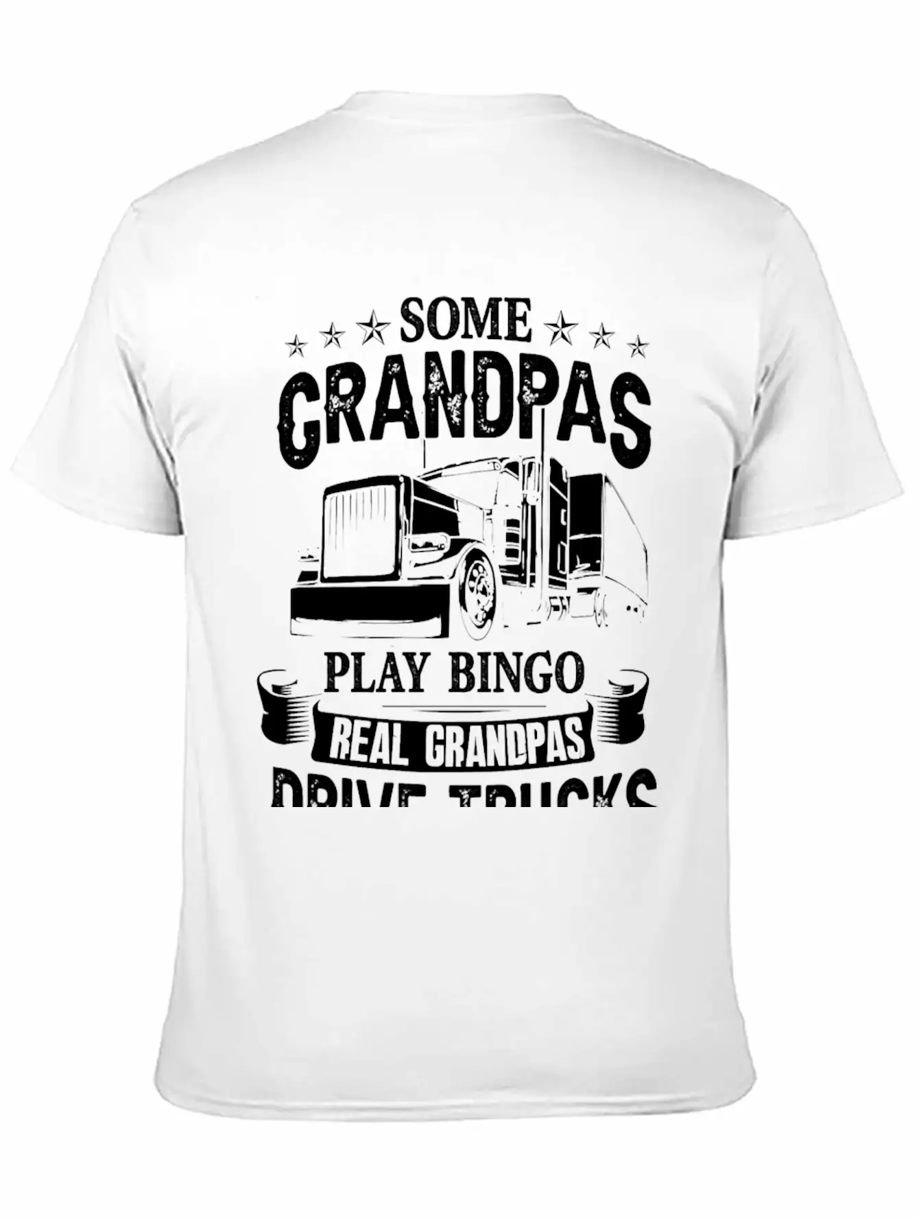 Truck Trucker Grandpa Truck Driver Cool For The Tr Modern Fit Casual T-Shirt – Clean And Versatile Design