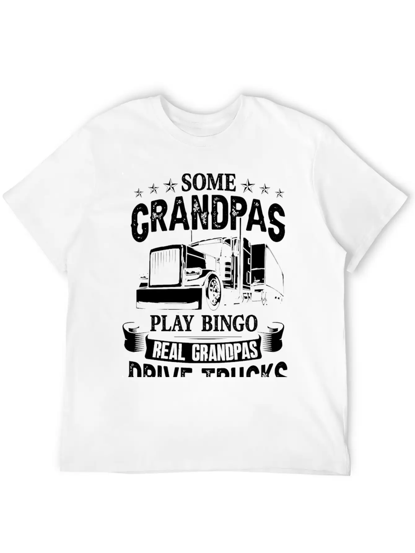 Truck Trucker Grandpa Truck Driver Cool For The Tr Modern Fit Casual T-Shirt – Clean And Versatile Design