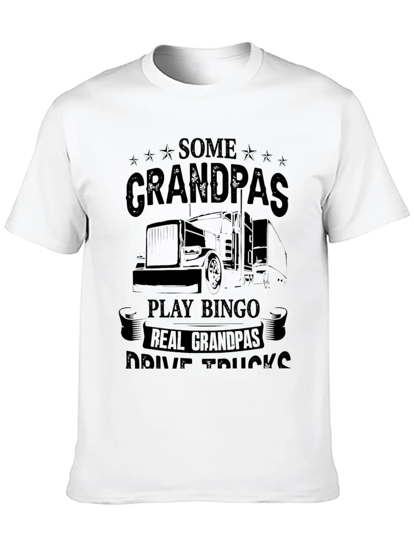 Truck Trucker Grandpa Truck Driver Cool For The Tr Modern Fit Casual T-Shirt – Clean And Versatile Design