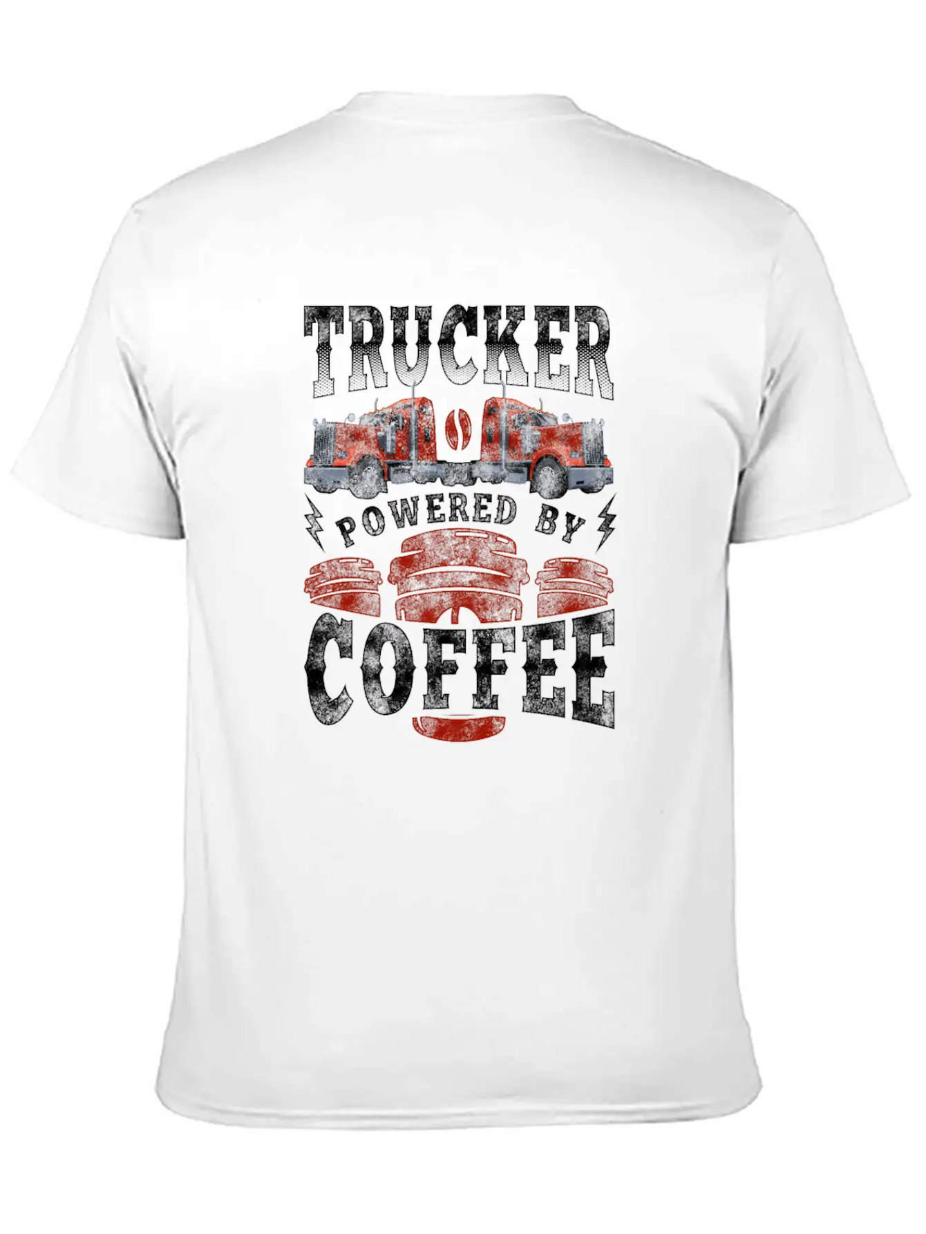 Trucker Truck Driver Coffee Relaxed Everyday Tee – Lightweight And Durable Cotton