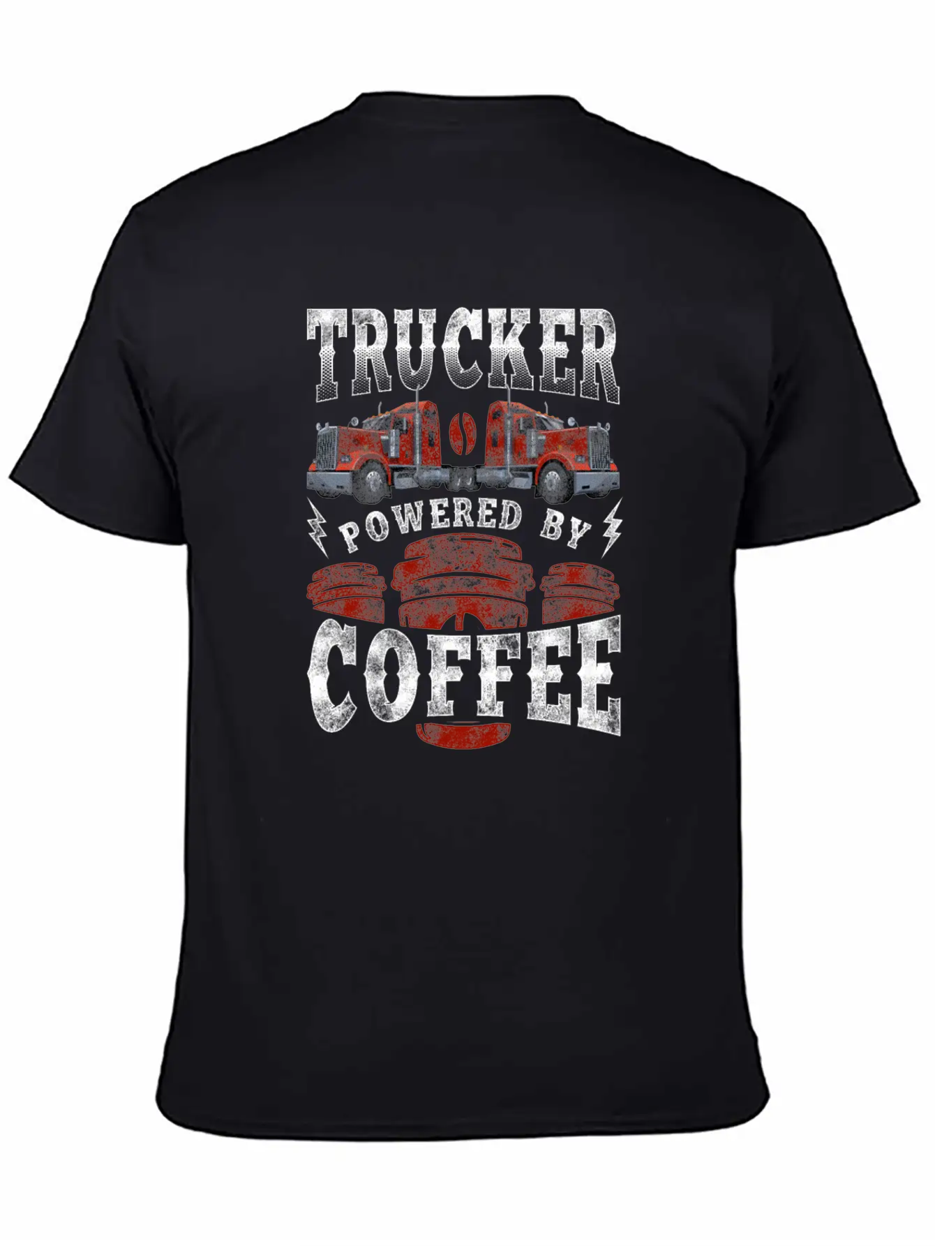 Trucker Truck Driver Coffee Relaxed Everyday Tee – Lightweight And Durable Cotton