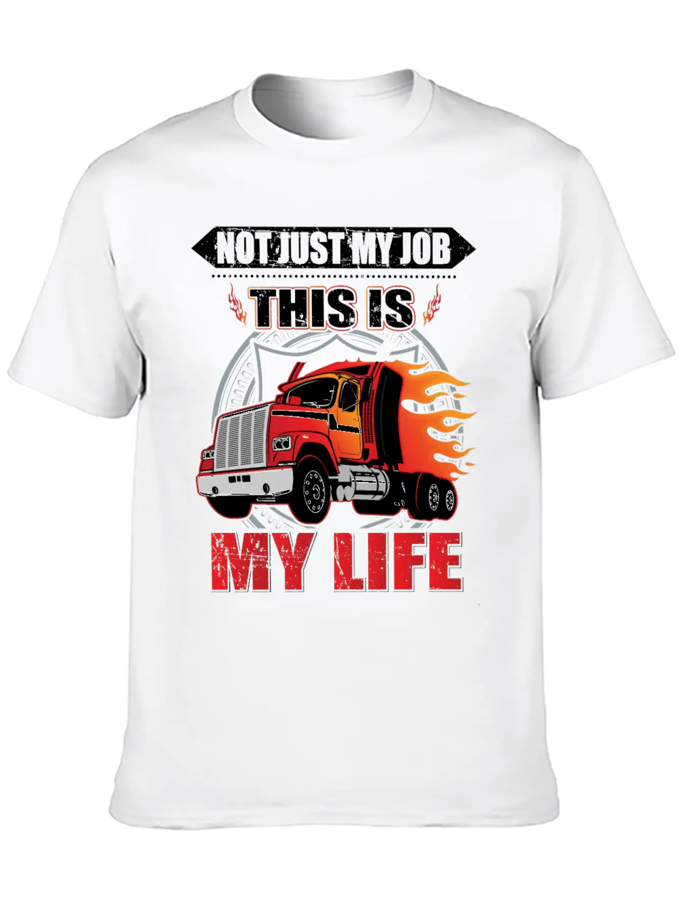 Trucker Truck Driver Truck Lover Farmer Lightweight Cotton T-Shirt – Daily Comfort Graphic Shirt