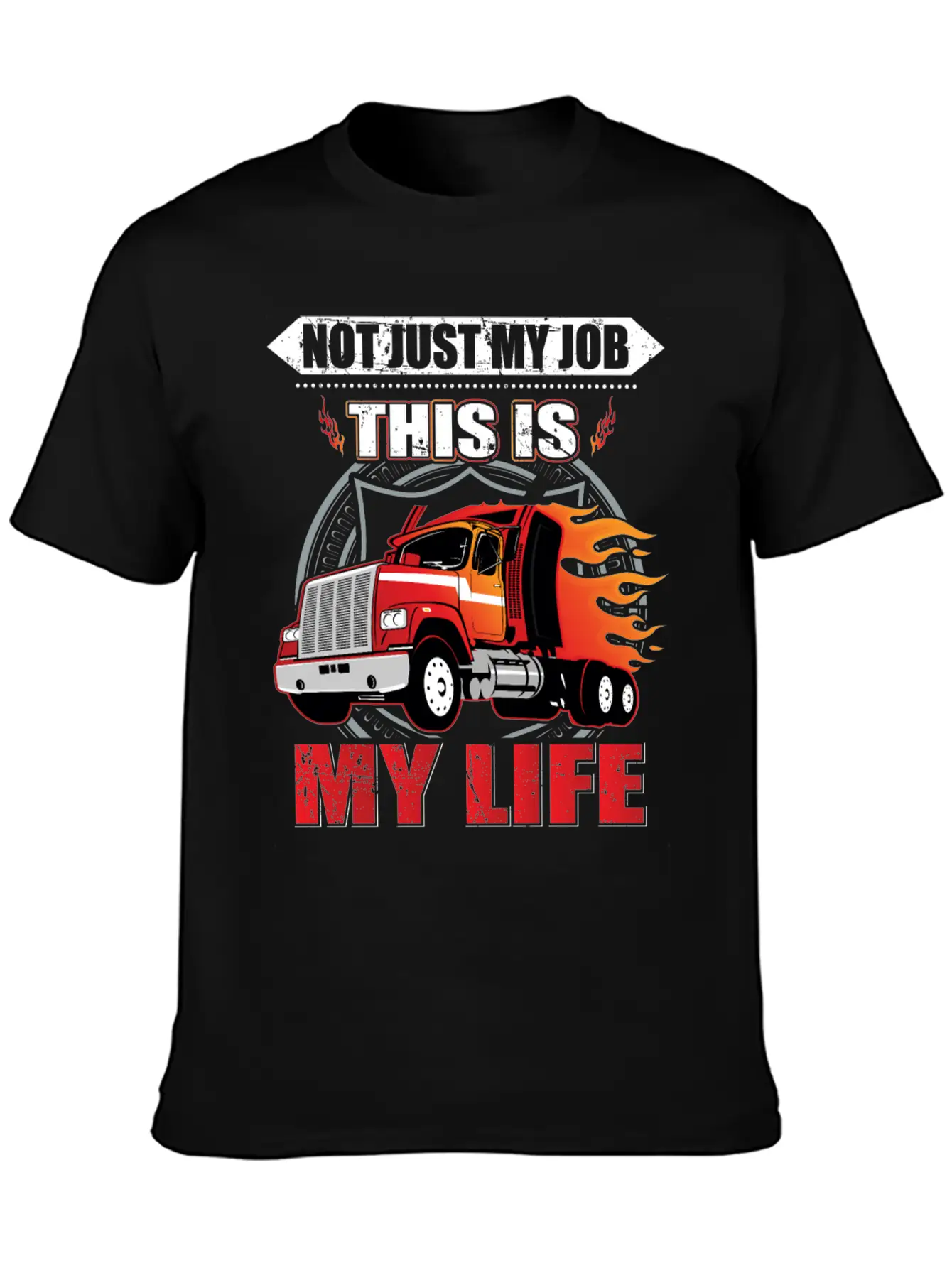 Trucker Truck Driver Truck Lover Farmer Lightweight Cotton T-Shirt – Daily Comfort Graphic Shirt